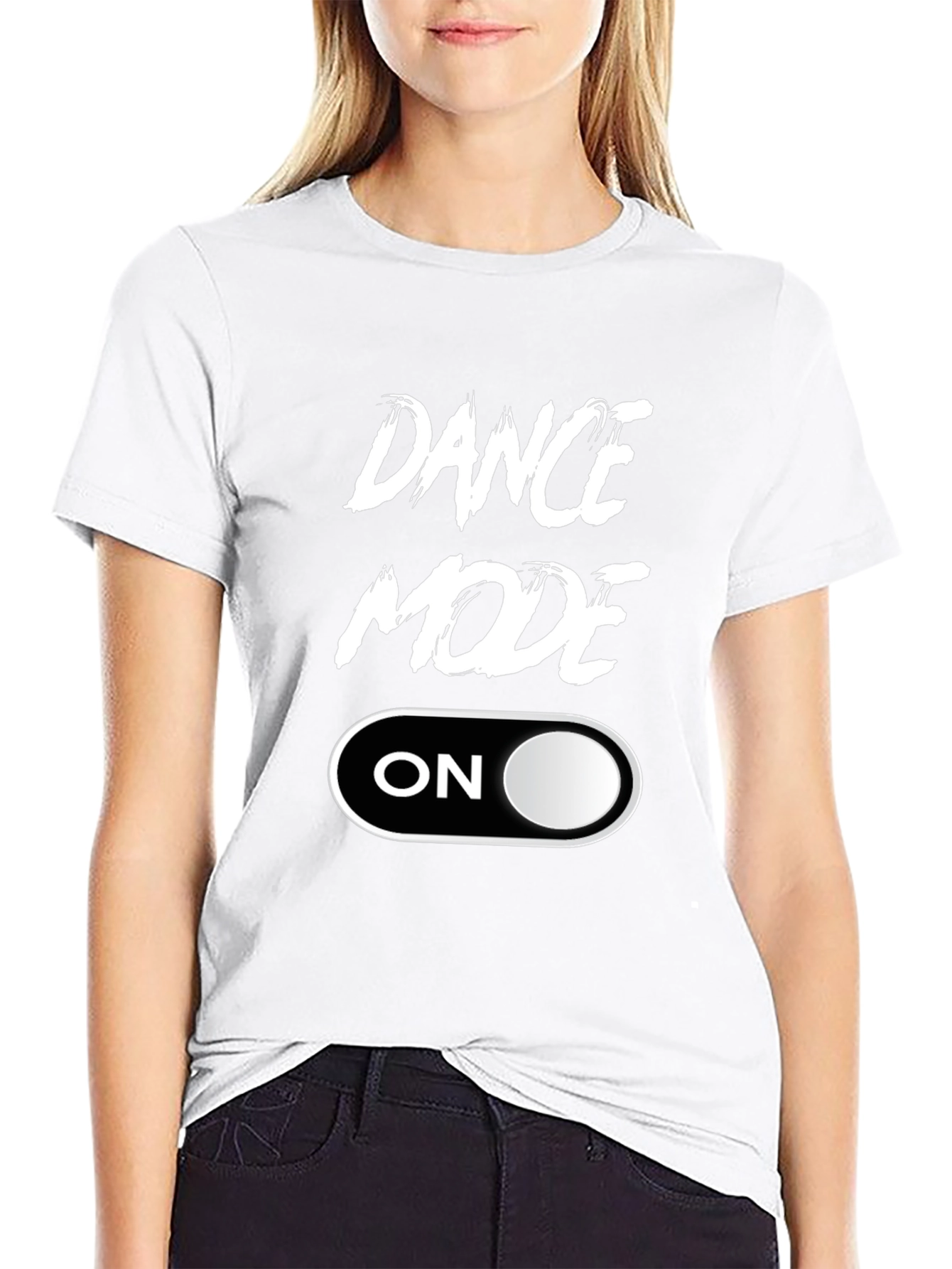 Dance Mode On Black Graphic Tee