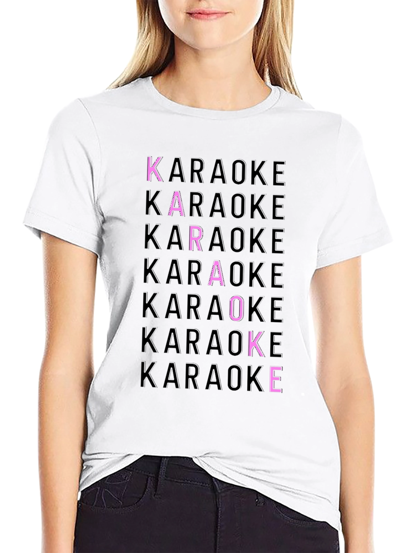 Karaoke Graphic Print Tee