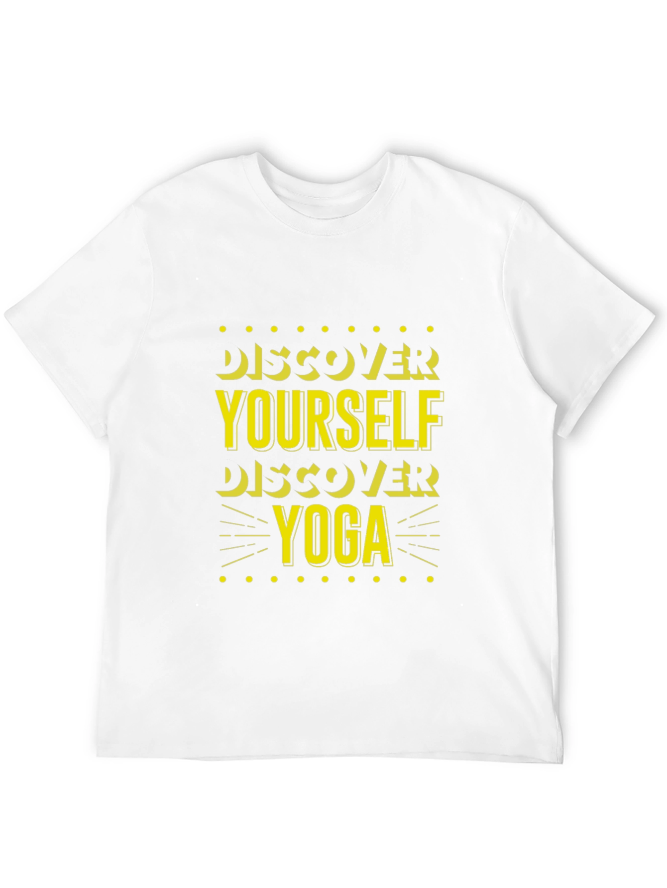 Discover Yourself Yoga T-Shirt - Black Cotton Tee