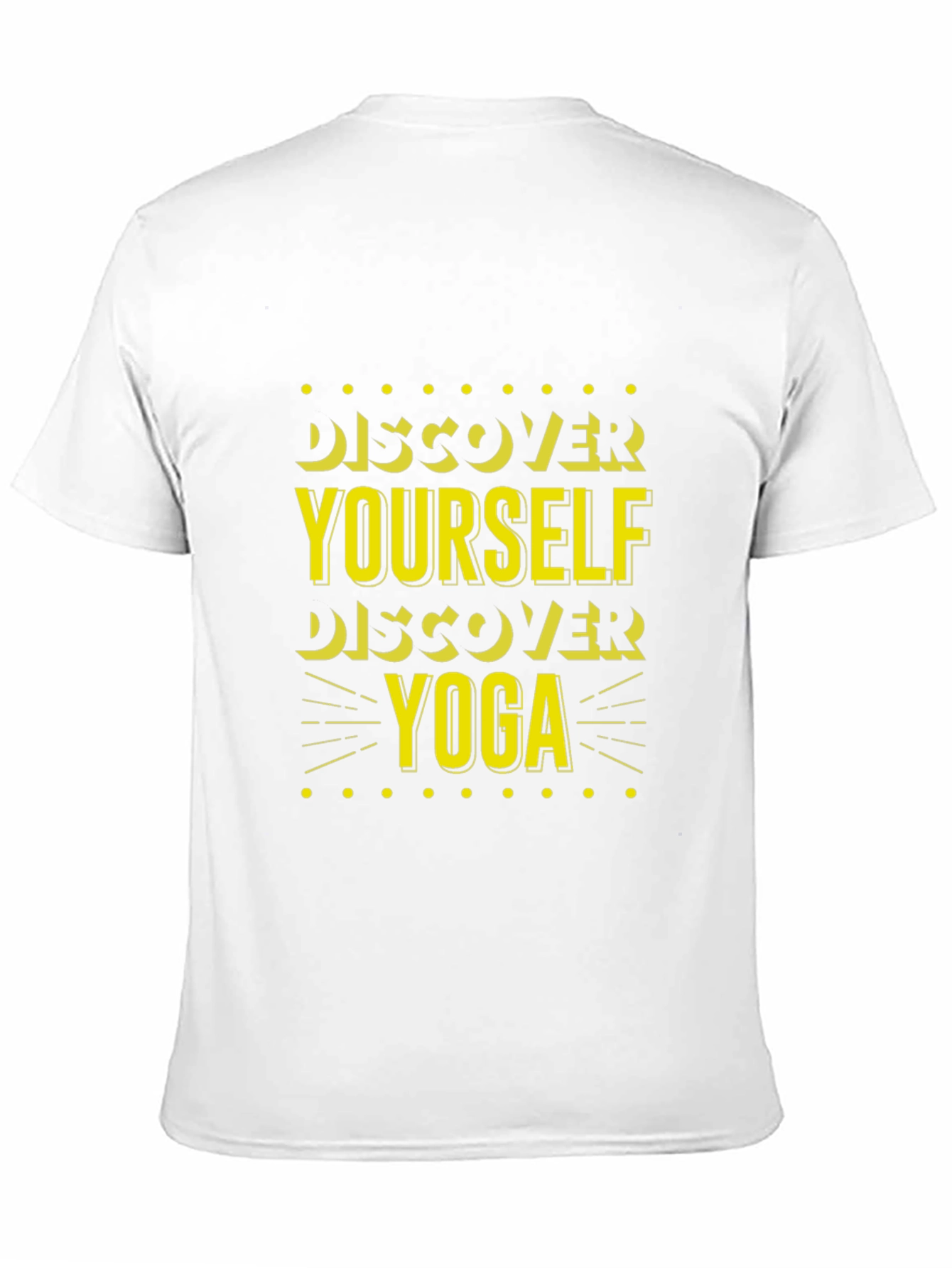 Discover Yourself Yoga T-Shirt - Black Cotton Tee