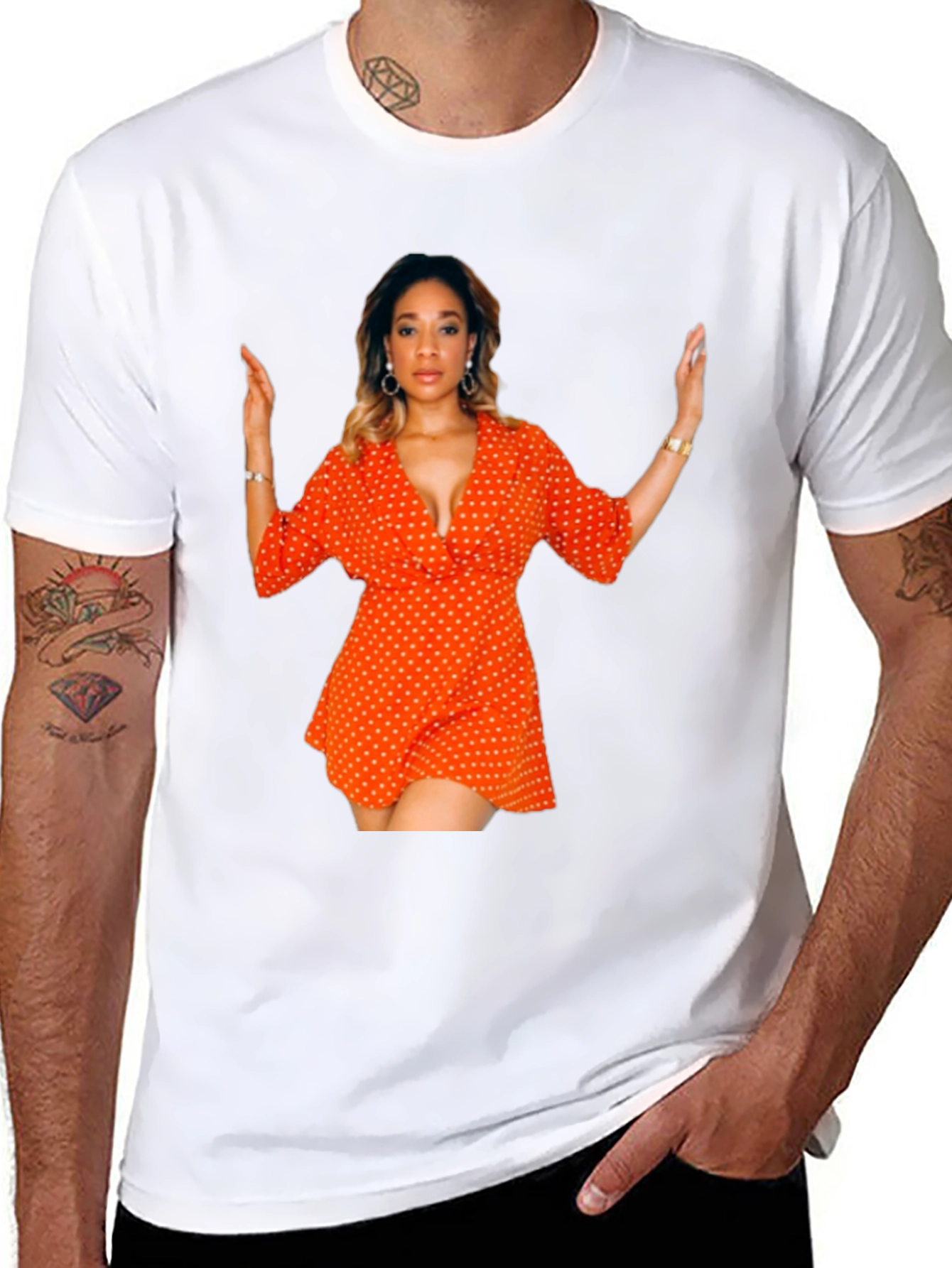 Fun Polka Dot Dress T-Shirt