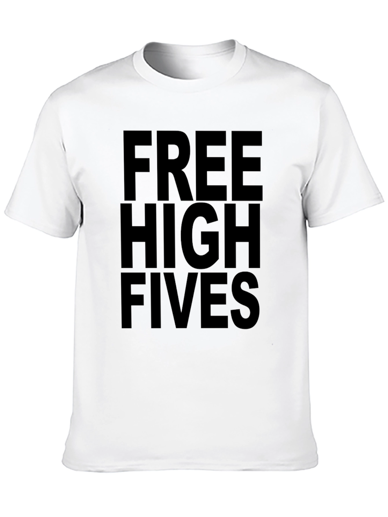 Free High Fives Black Graphic Tee
