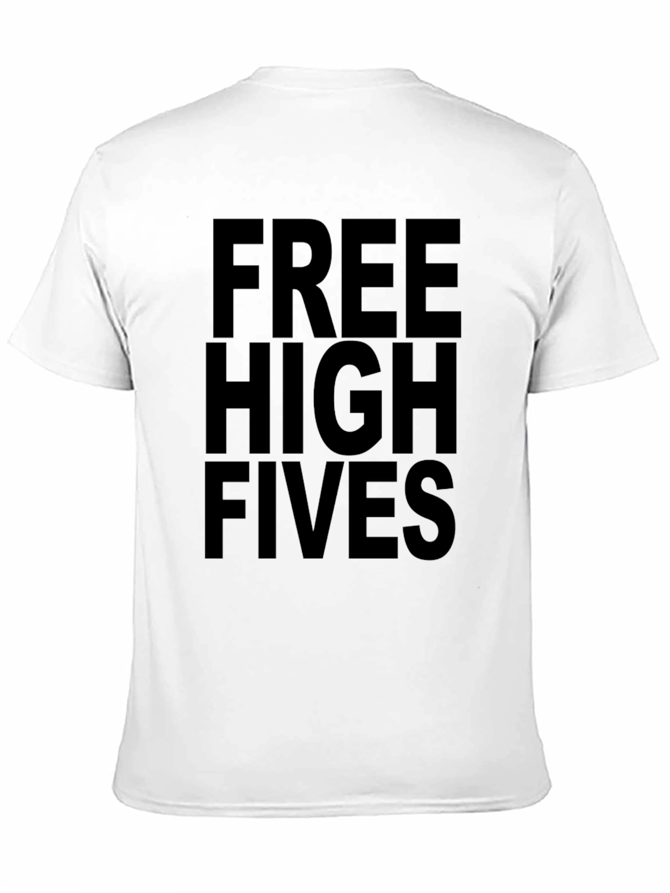 Free High Fives Black Graphic Tee
