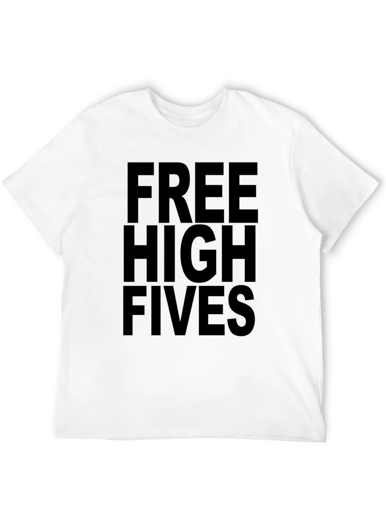 Free High Fives Black Graphic Tee