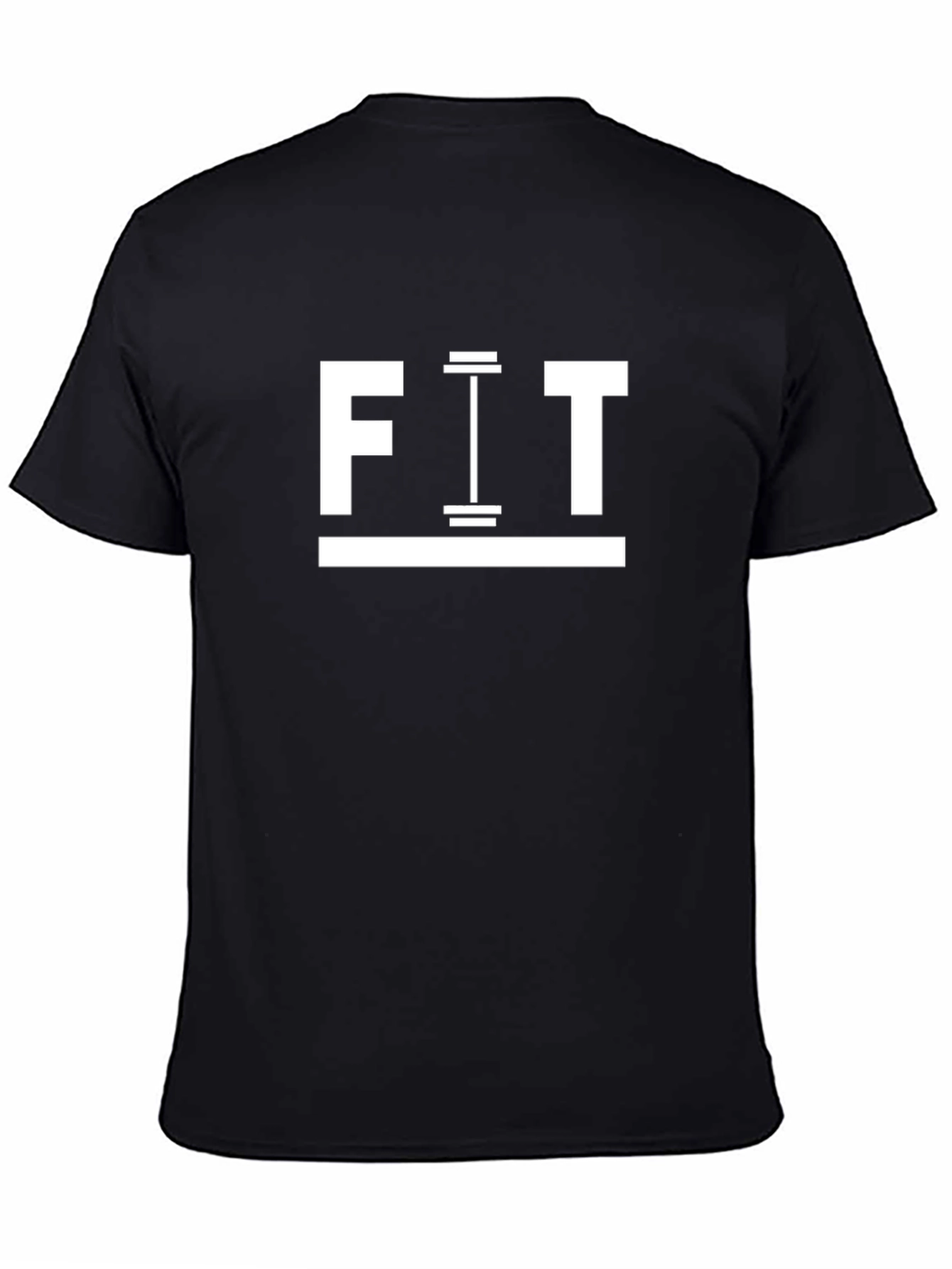 FIT Gym T-Shirt - Black Cotton Workout Tee