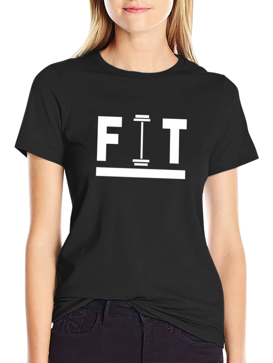 FIT Gym T-Shirt - Black Cotton Workout Tee