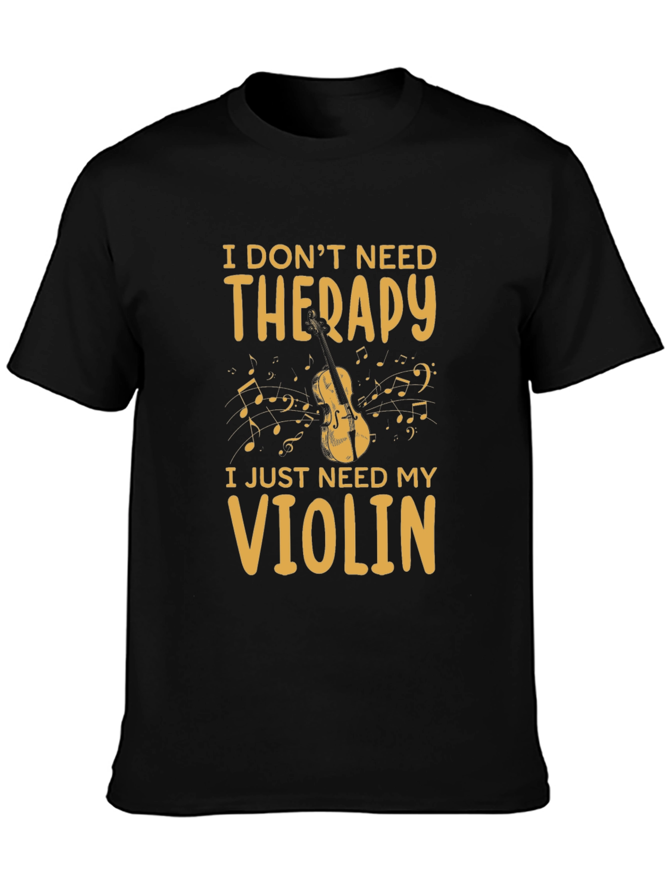 Therapy Violin Graphic T-Shirt
