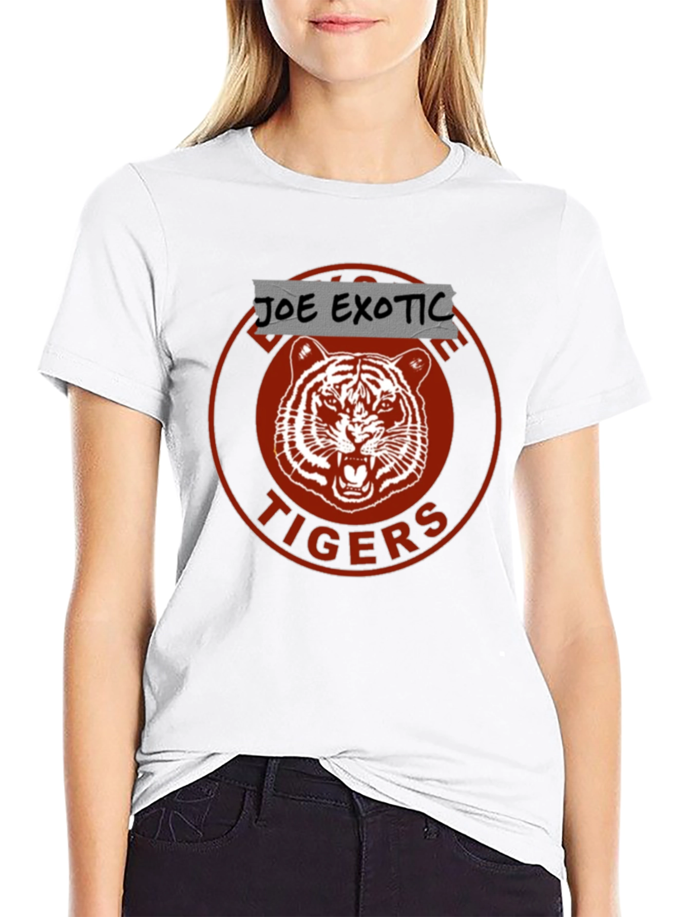 Joe Exotic Tigers Graphic T-Shirt Black Cotton Tee