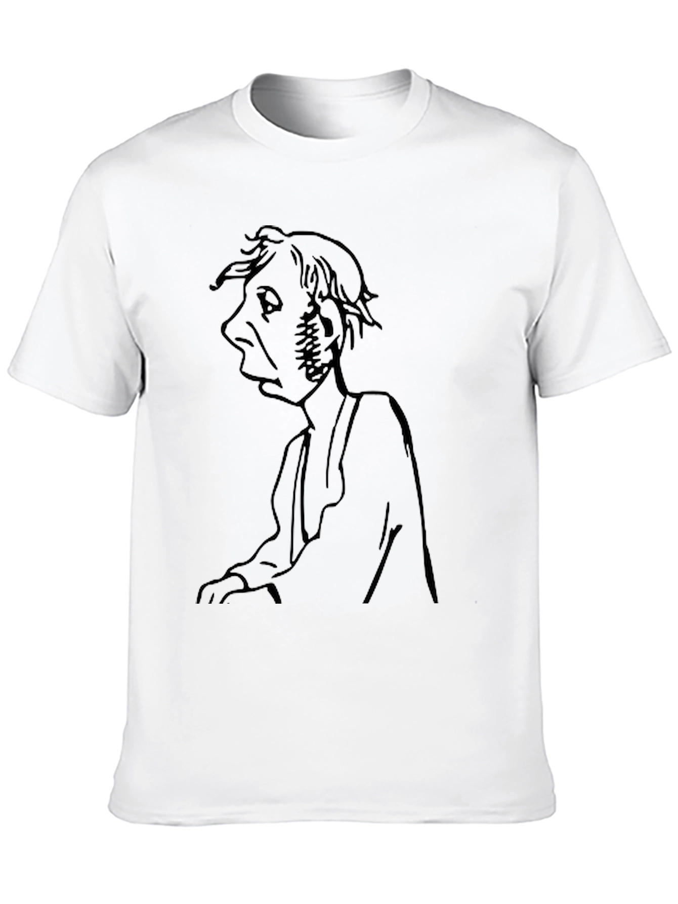 Unique Graphic Tee - Old Man Portrait