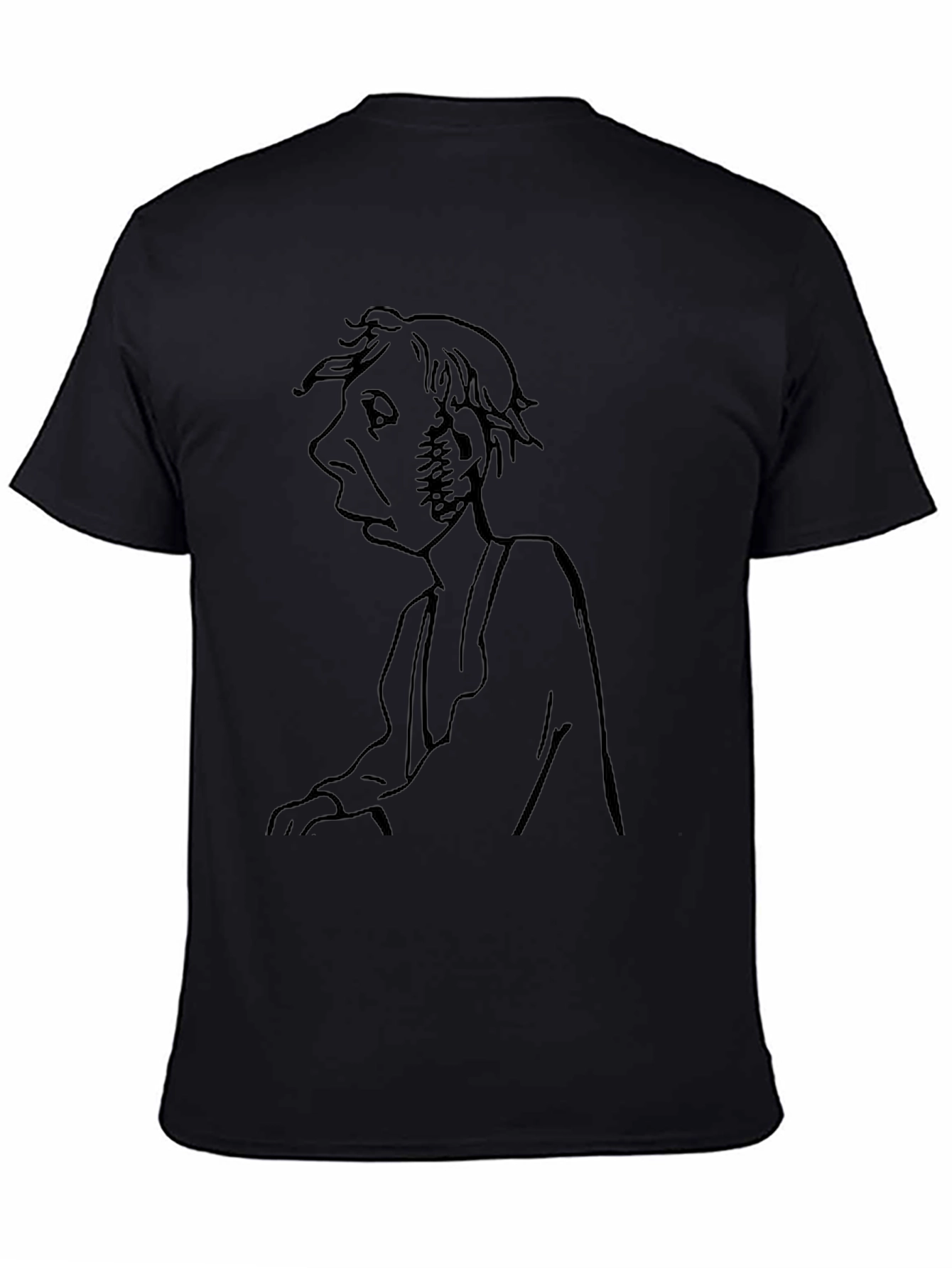 Unique Graphic Tee - Old Man Portrait