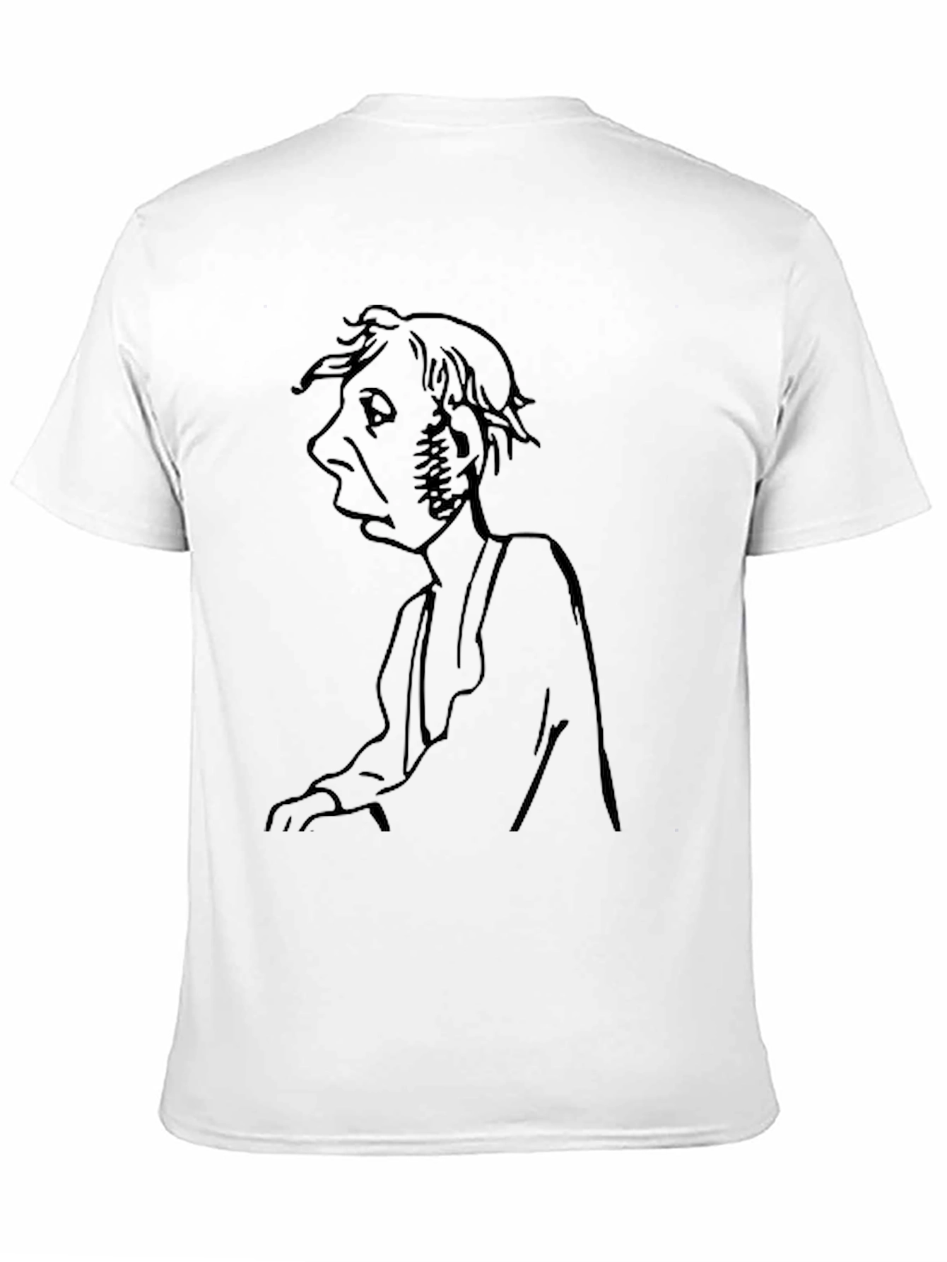 Unique Graphic Tee - Old Man Portrait