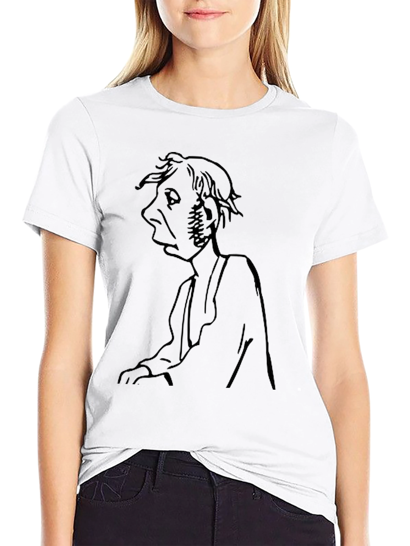 Unique Graphic Tee - Old Man Portrait
