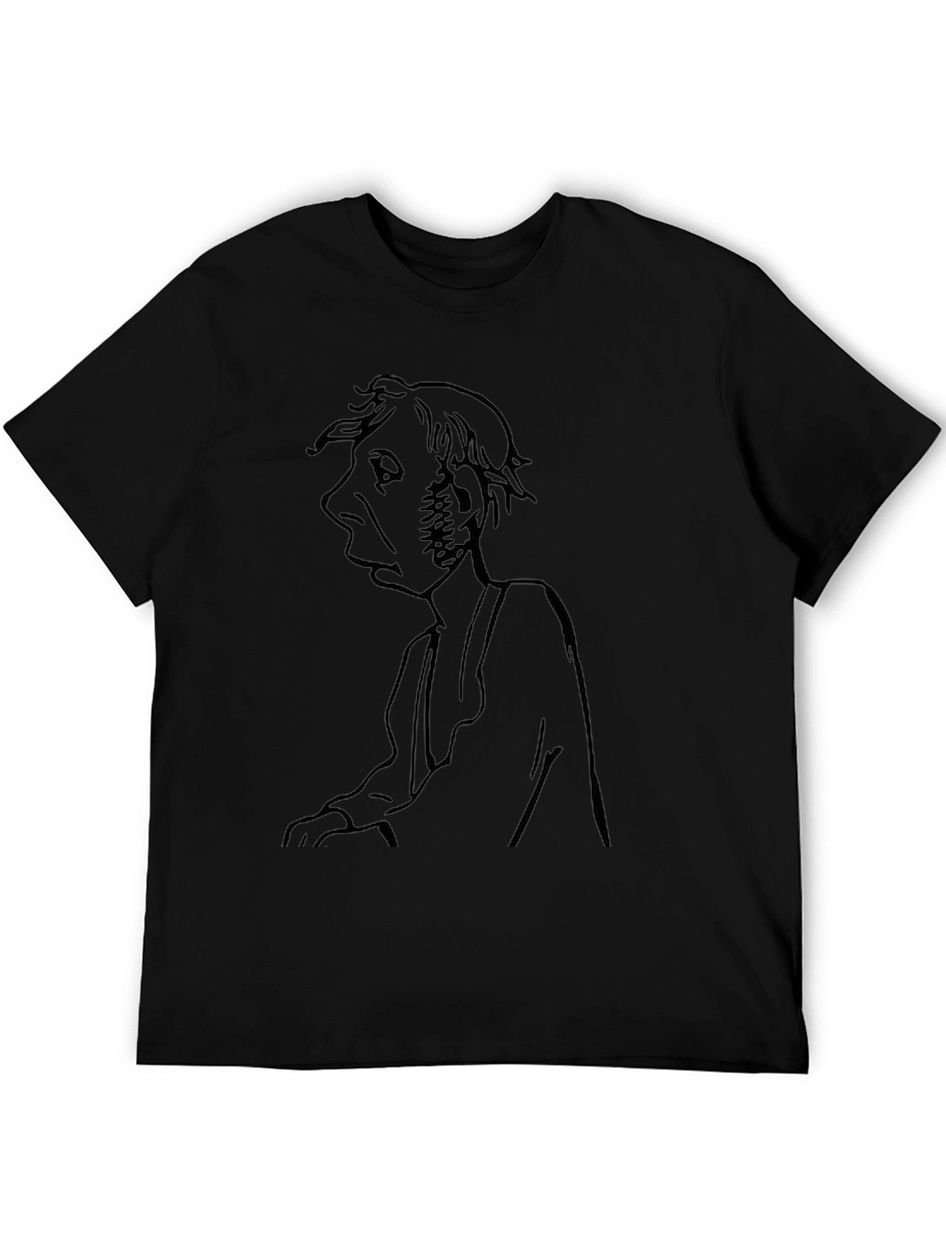 Unique Graphic Tee - Old Man Portrait