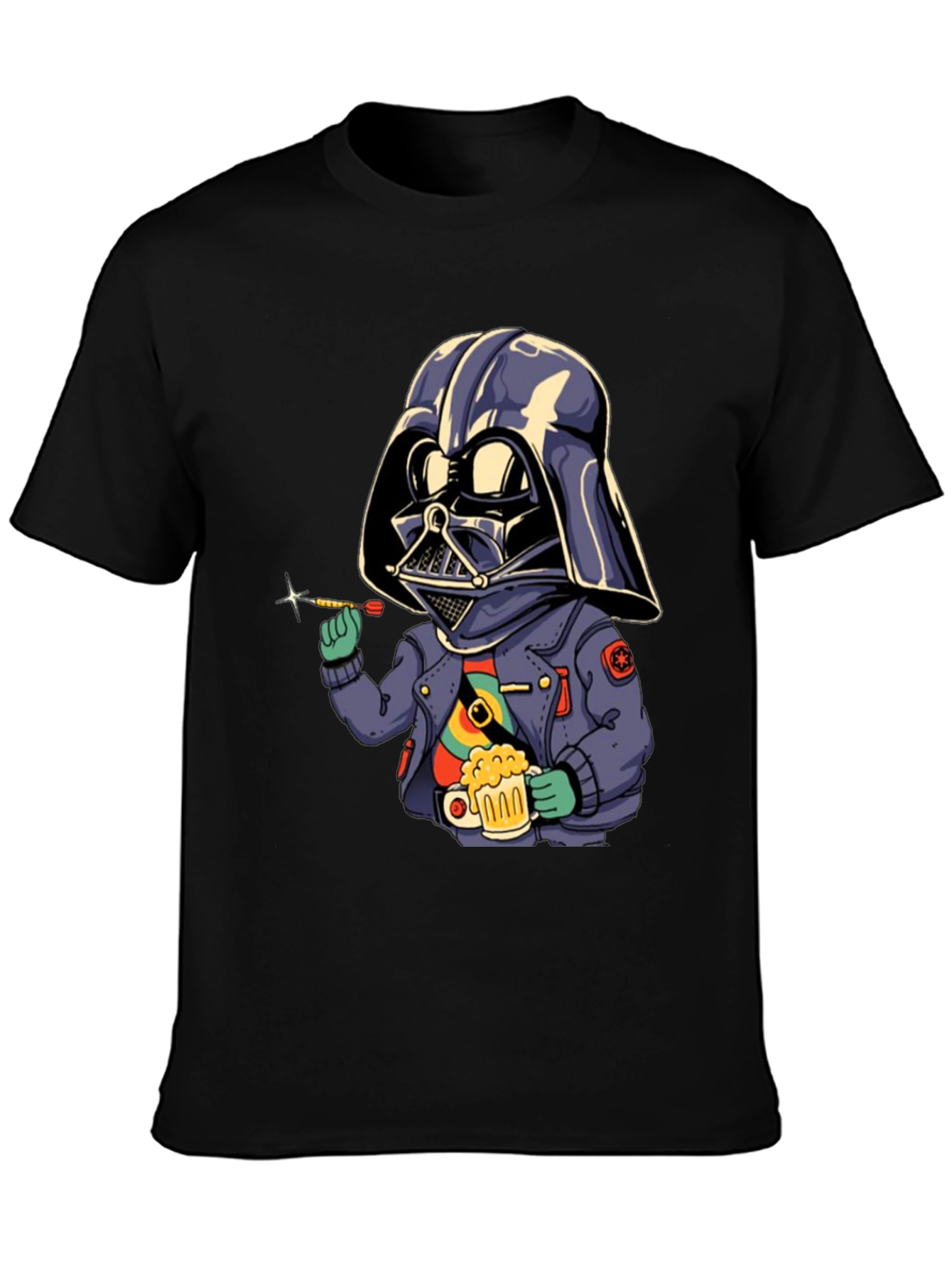 Darth Vader Dart Player Black T-Shirt