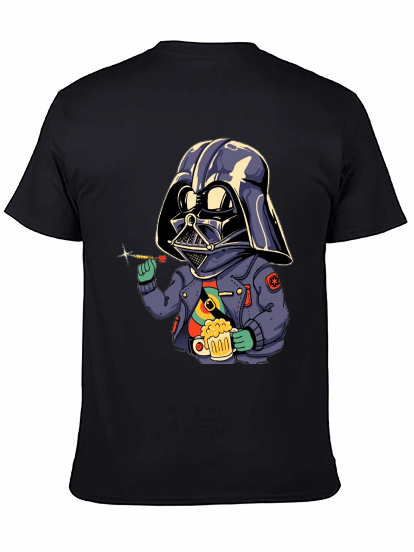 Darth Vader Dart Player Black T-Shirt