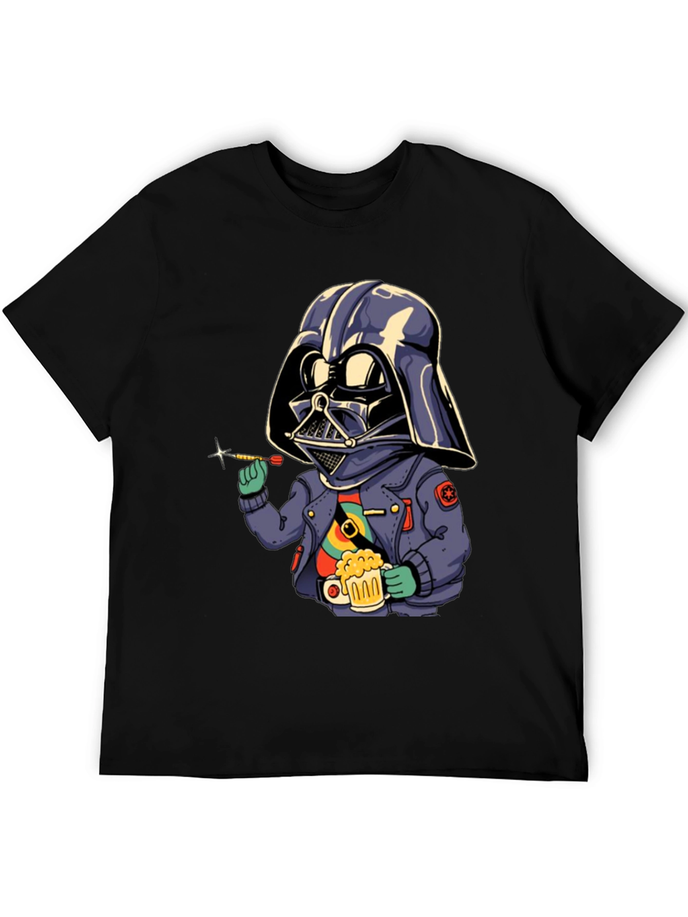 Darth Vader Dart Player Black T-Shirt