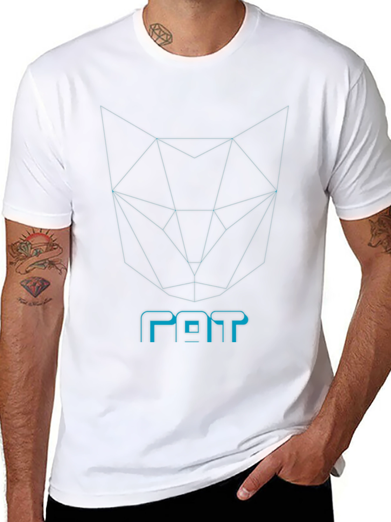 Geometric Fox T-Shirt - Modern Graphic Tee