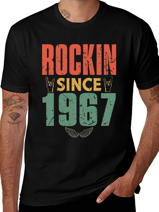 Rockin Since 1967 Graphic Tee - Vintage Style