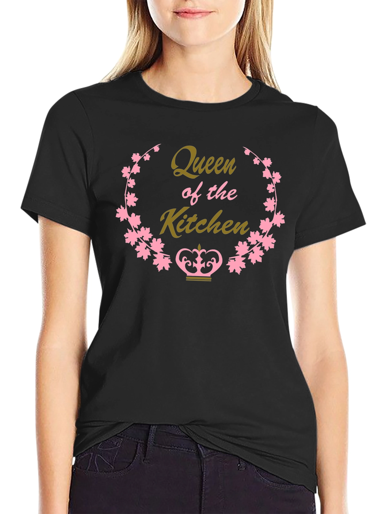 Queen of the Kitchen Black T-Shirt