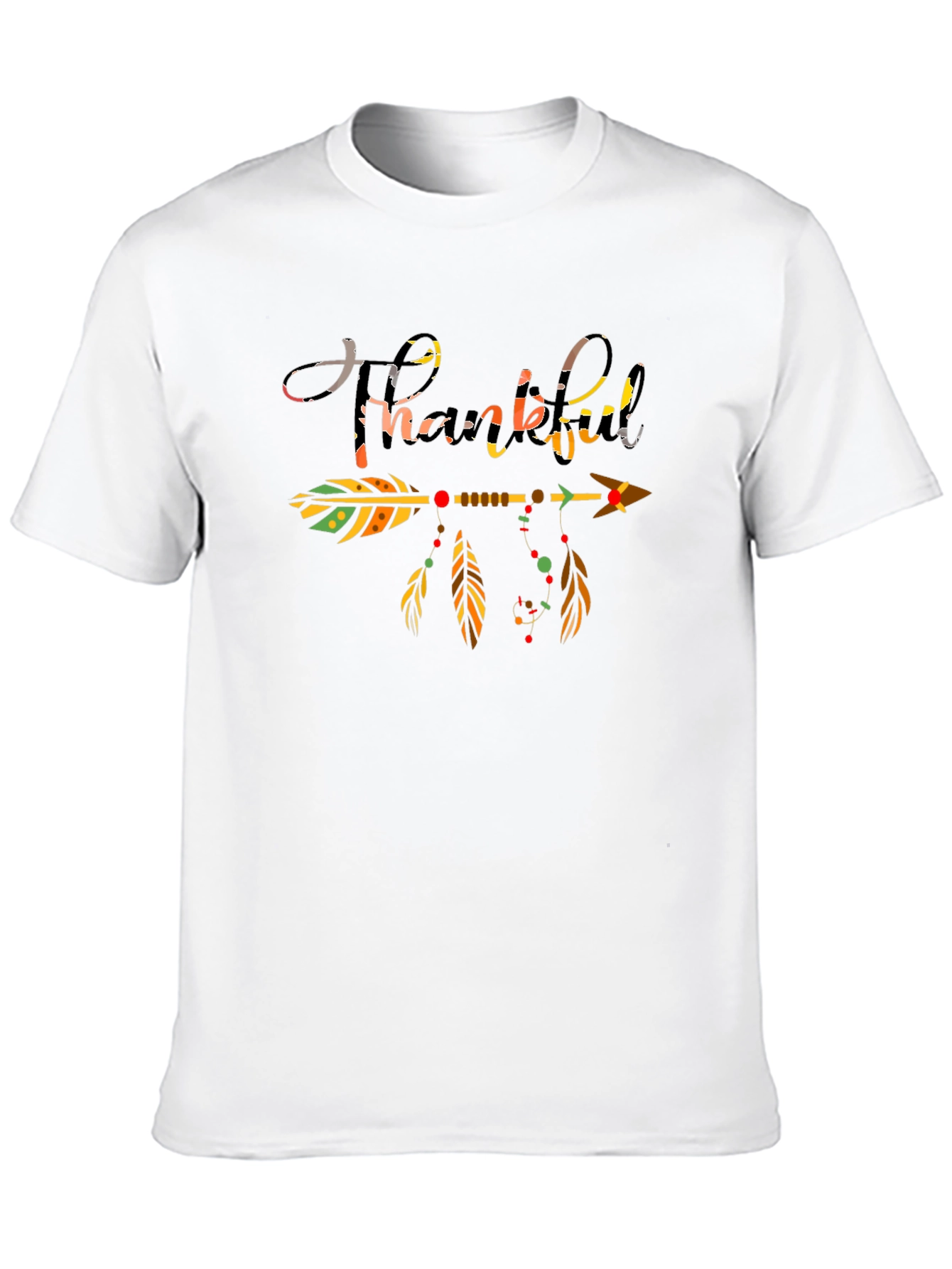 Thankful Arrow Graphic Tee - Black