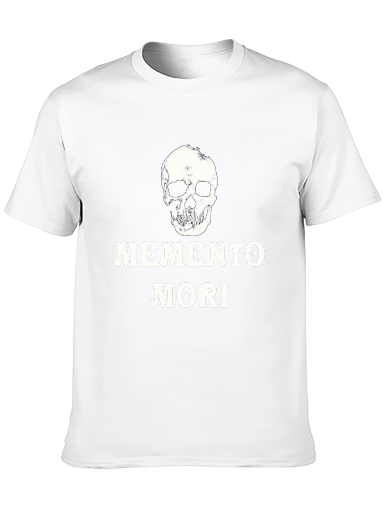 Memento Mori Skull Graphic Tee - Black