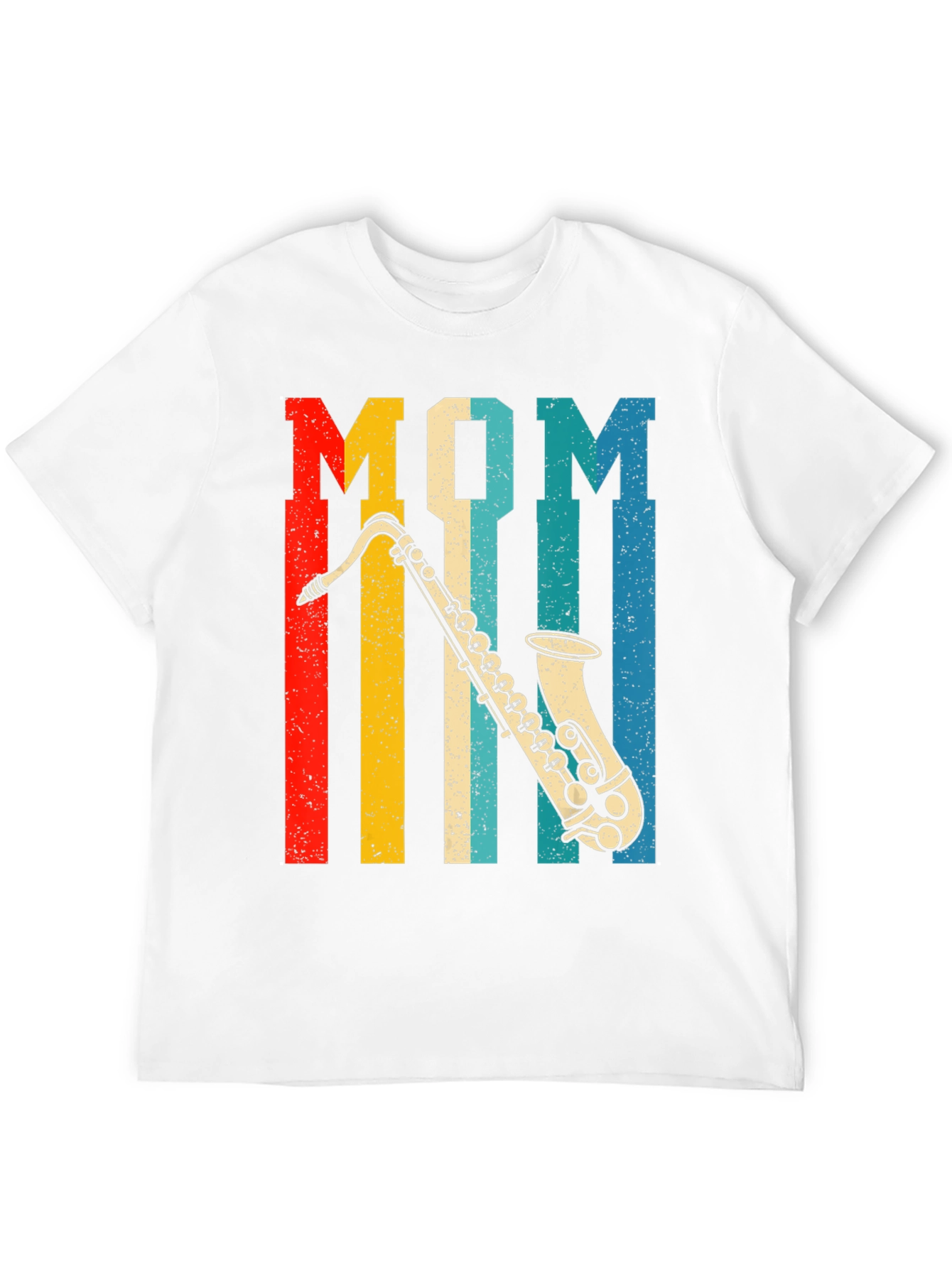 Mom Saxophone Retro T-Shirt - Music Lover Gift