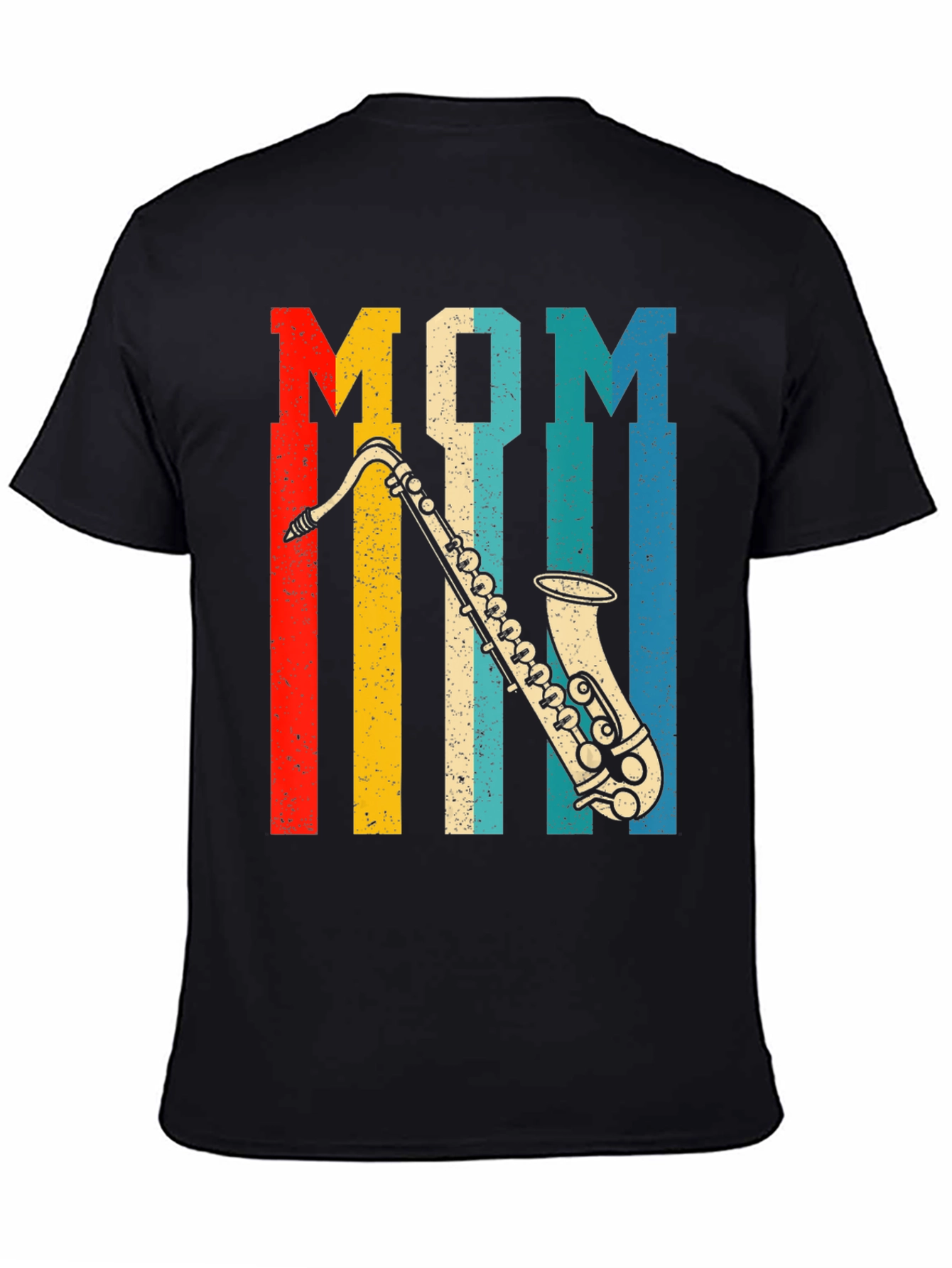 Mom Saxophone Retro T-Shirt - Music Lover Gift
