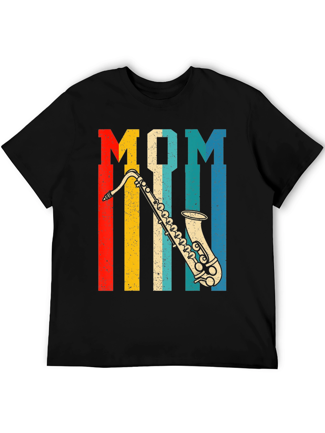 Mom Saxophone Retro T-Shirt - Music Lover Gift