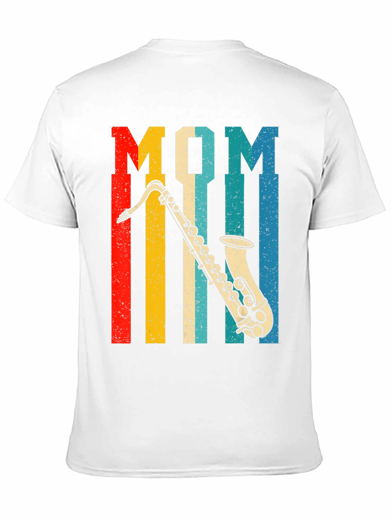 Mom Saxophone Retro T-Shirt - Music Lover Gift