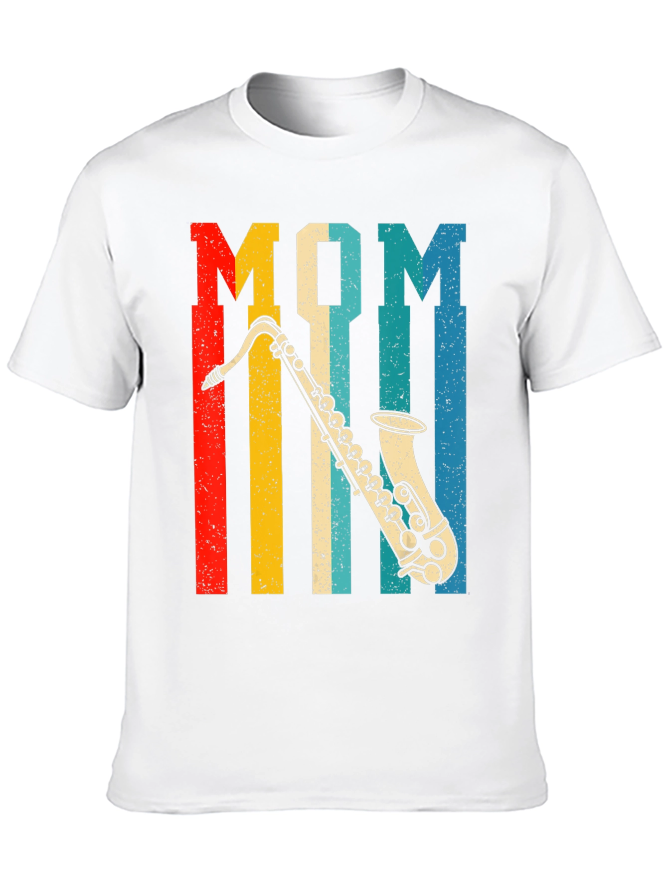 Mom Saxophone Retro T-Shirt - Music Lover Gift