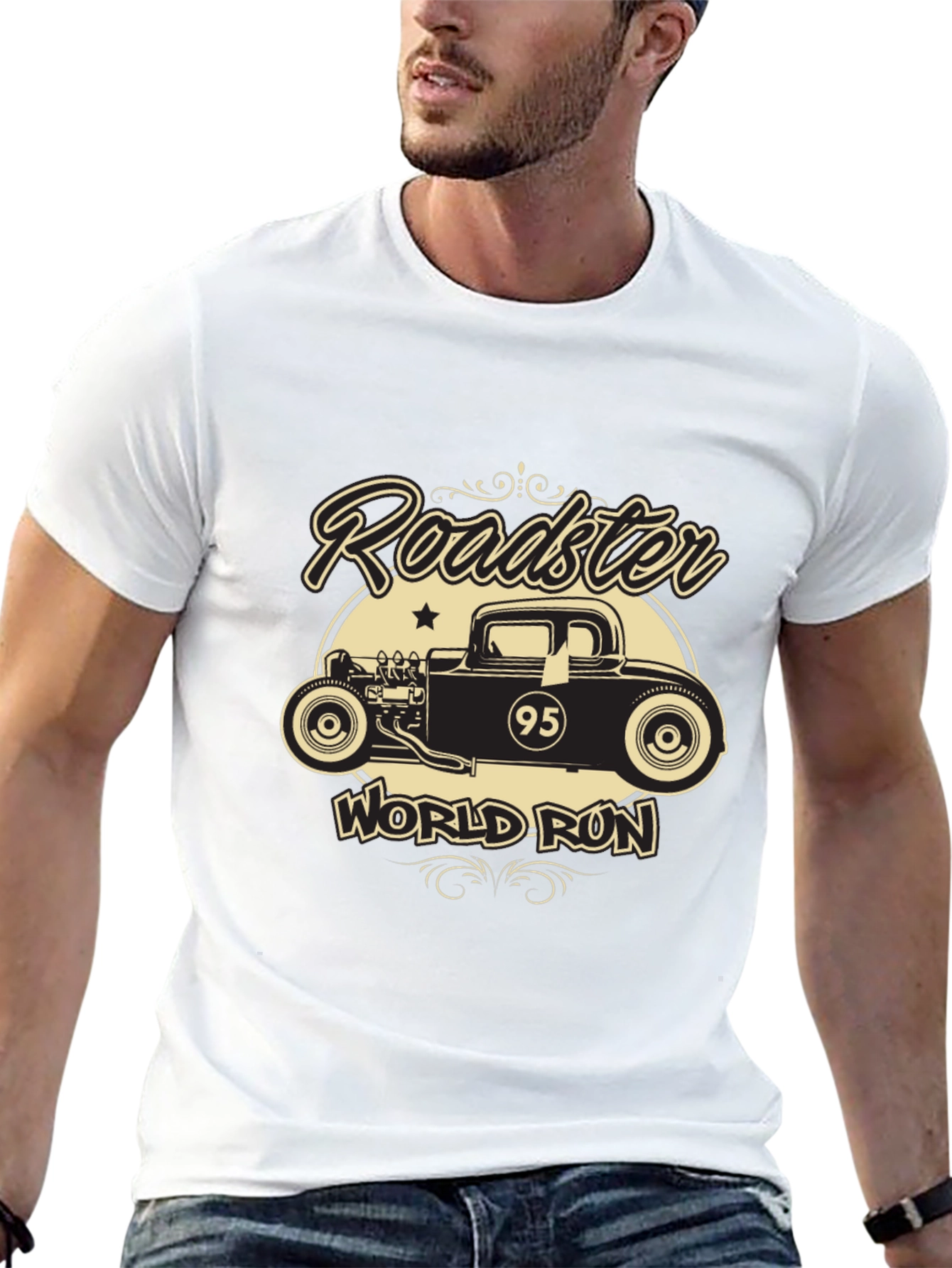 Roadster World Run T-Shirt - Black