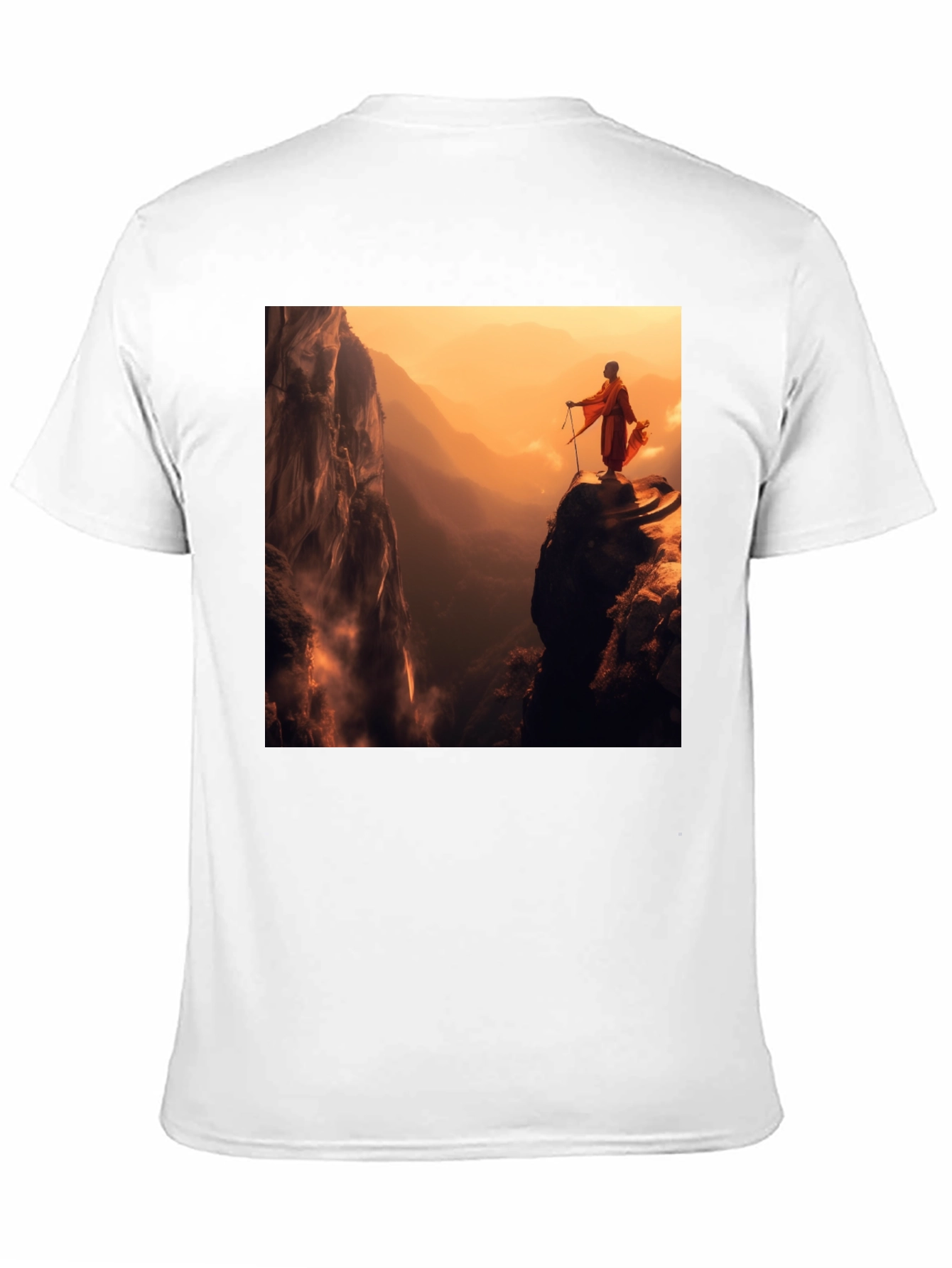 Monk Mountain View Black T-Shirt
