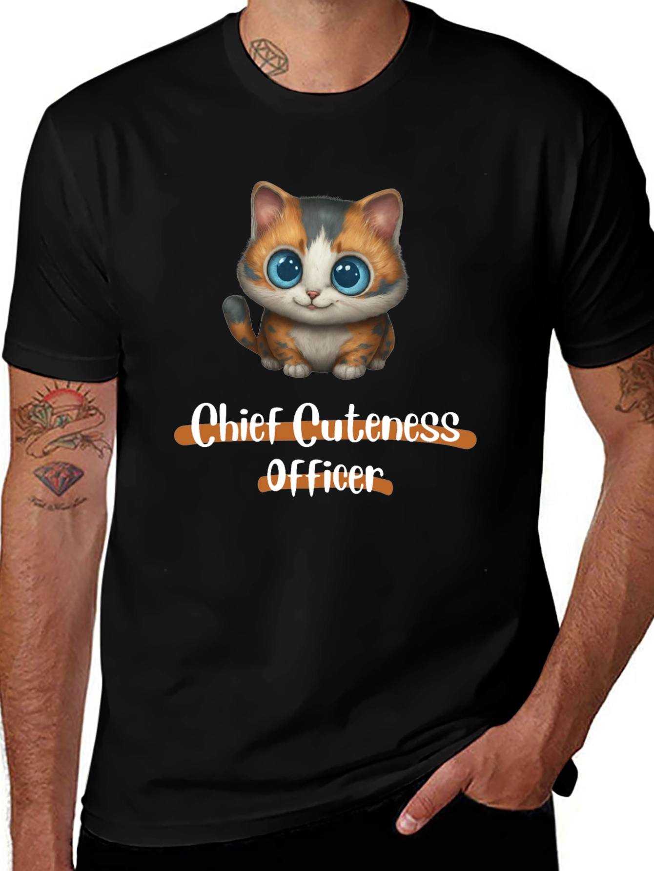Cute Cat Chief Cuteness Officer T-Shirt