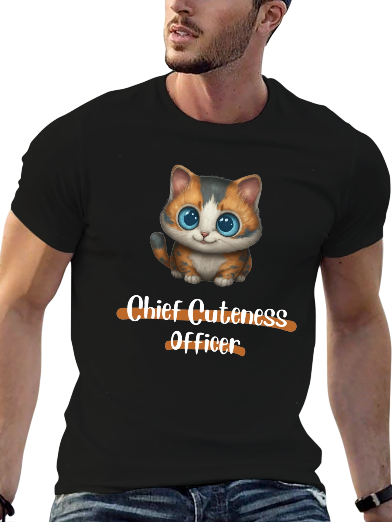 Cute Cat Chief Cuteness Officer T-Shirt