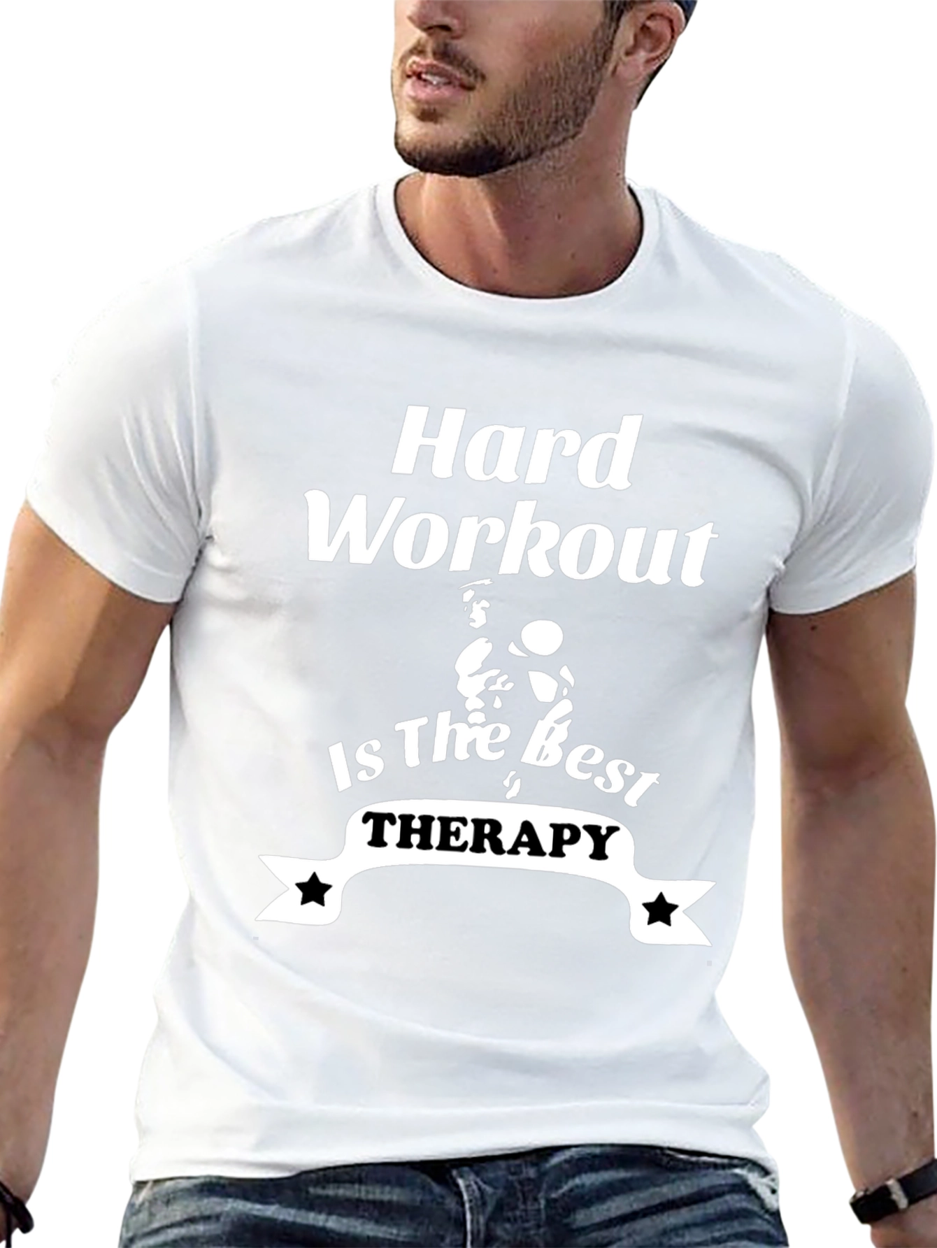 Hard Workout Therapy T-Shirt - Black