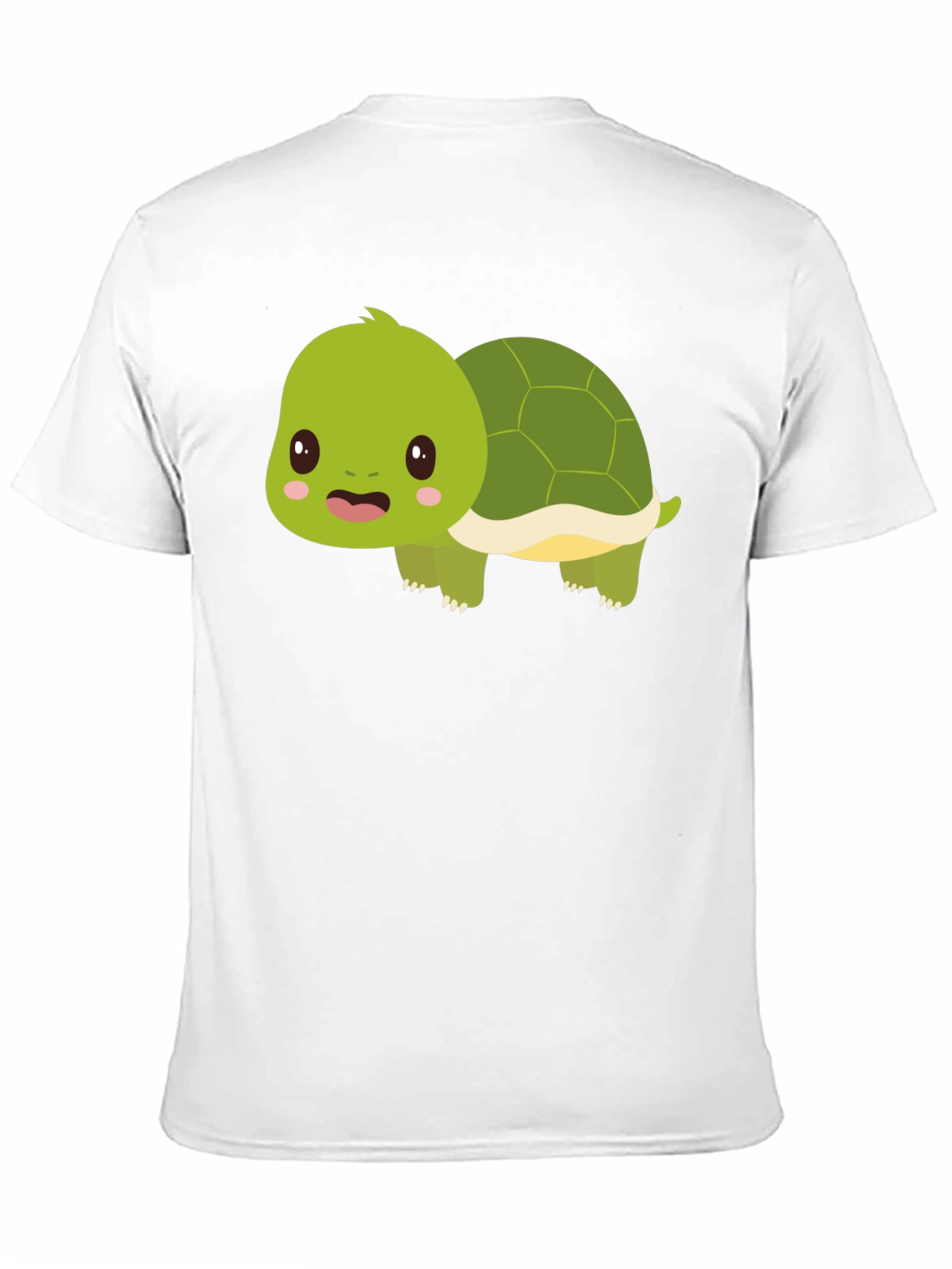Cute Turtle Graphic Tee - Black Cotton Shirt