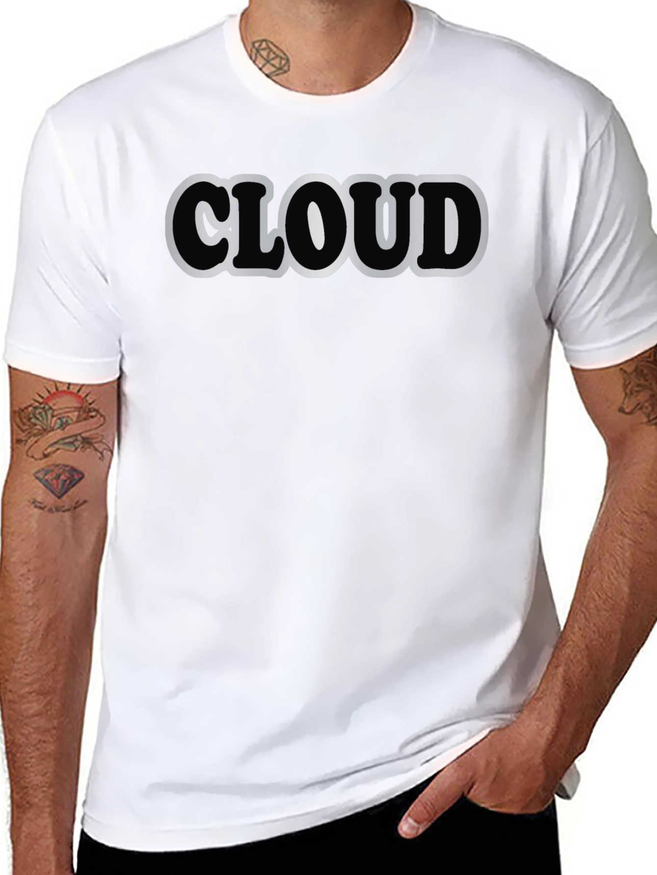 Cloud Graphic T-Shirt - Soft Cotton Blend