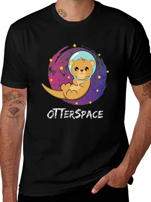 Otterspace T-Shirt: Cute Space Otter Design