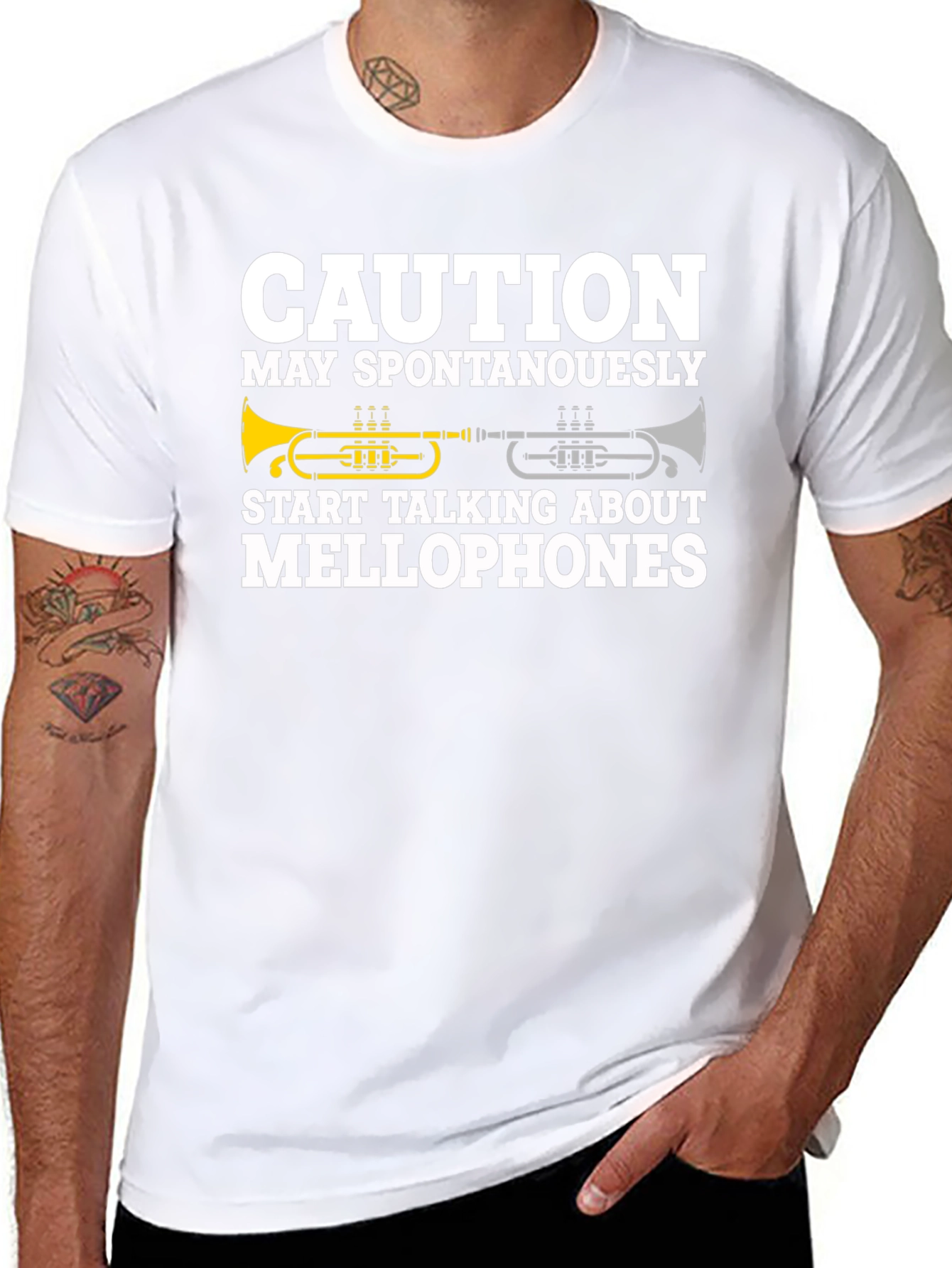 Caution Mellophones Graphic Tee