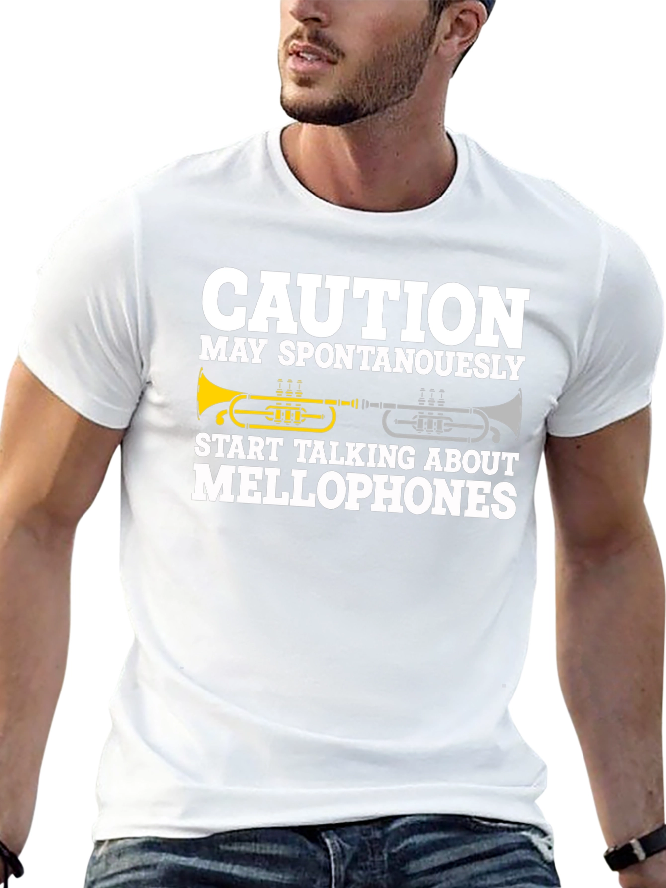 Caution Mellophones Graphic Tee