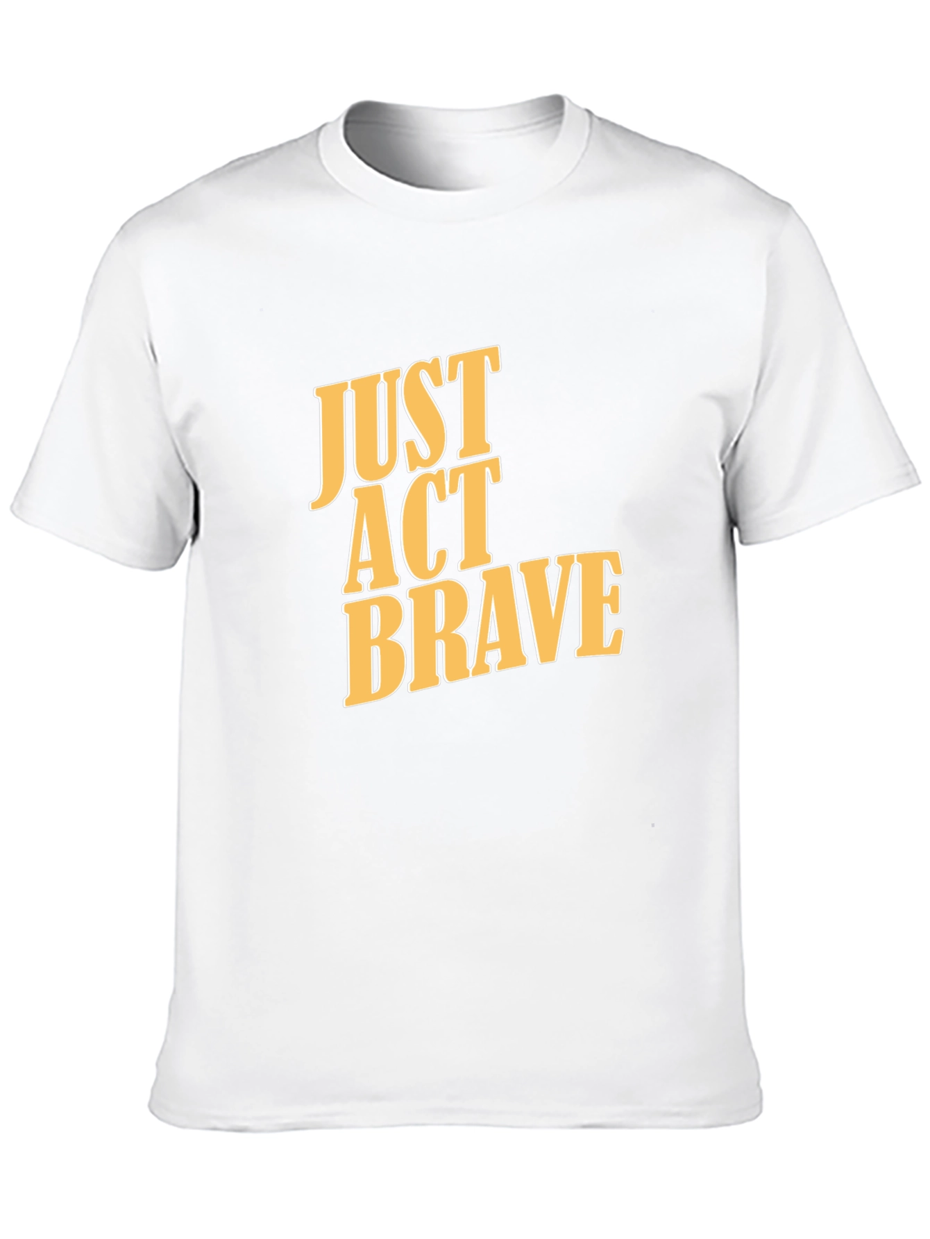 Just Act Brave Graphic Tee - Mens Black T-Shirt