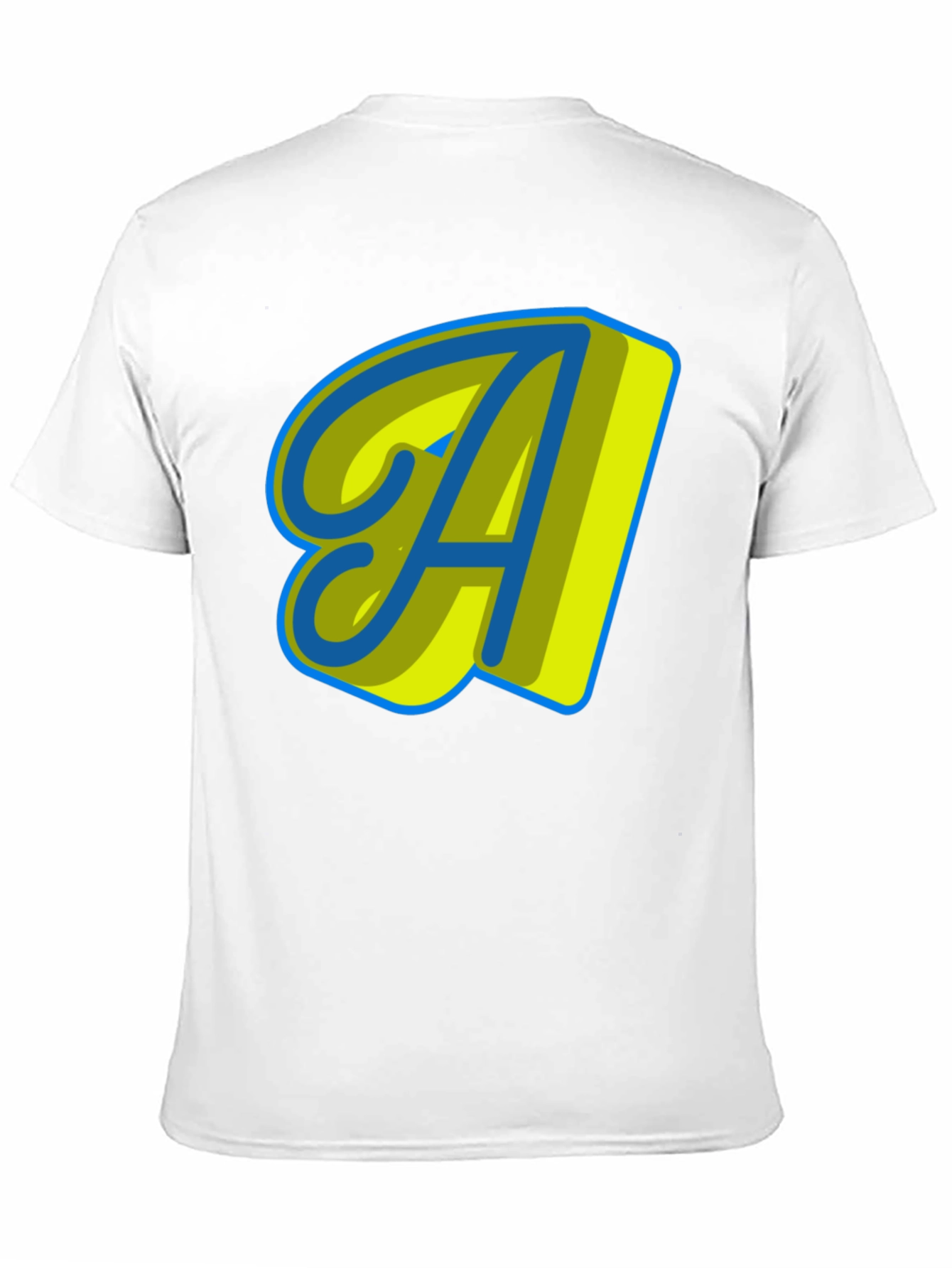 Stylish Black T-Shirt with Letter A Design