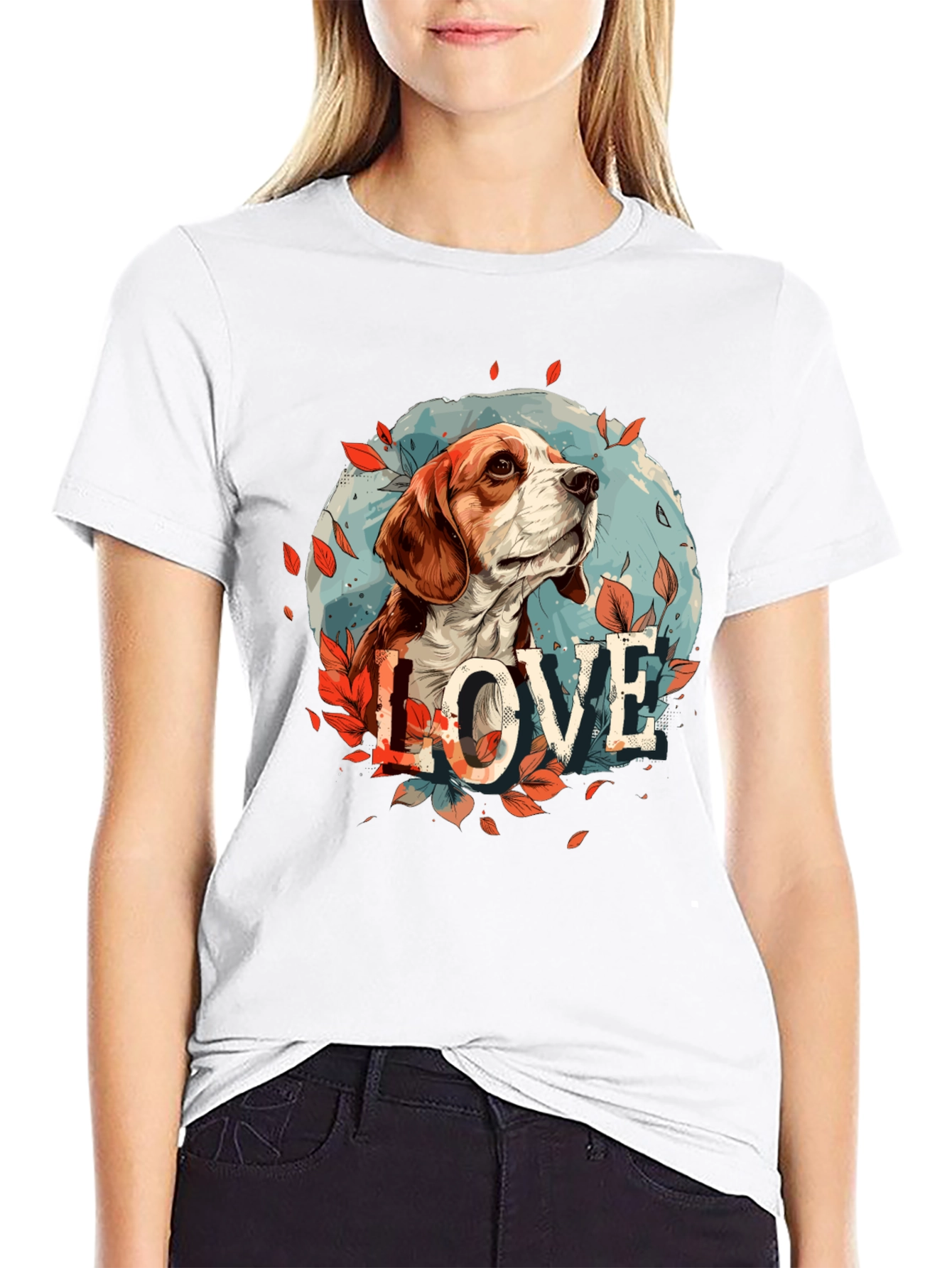 Dog Love T-Shirt - Cute Beagle Design