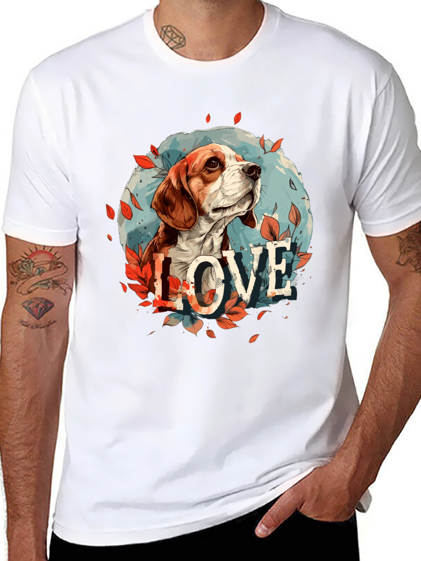 Dog Love T-Shirt - Cute Beagle Design
