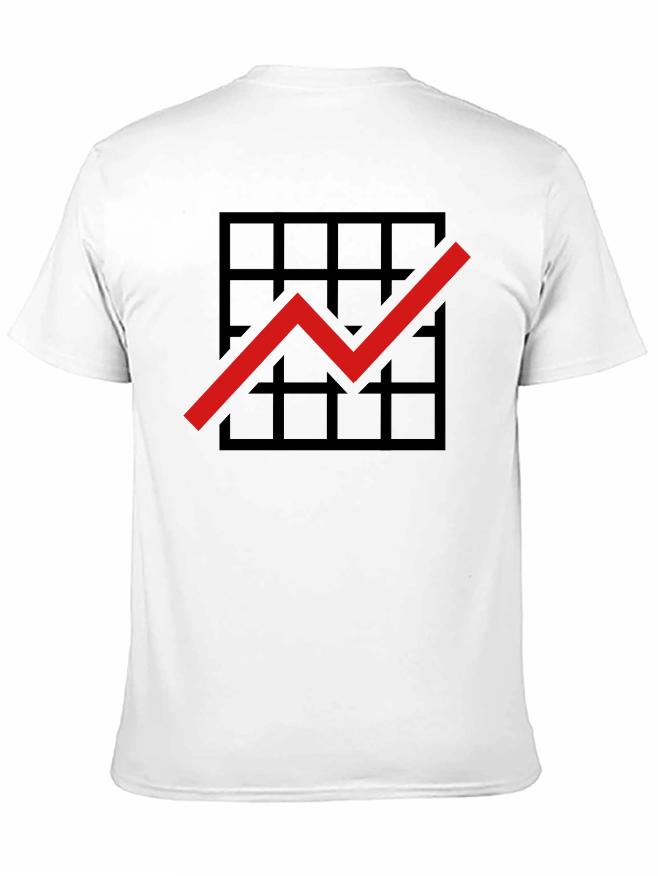 Grid Growth Chart Black T-Shirt