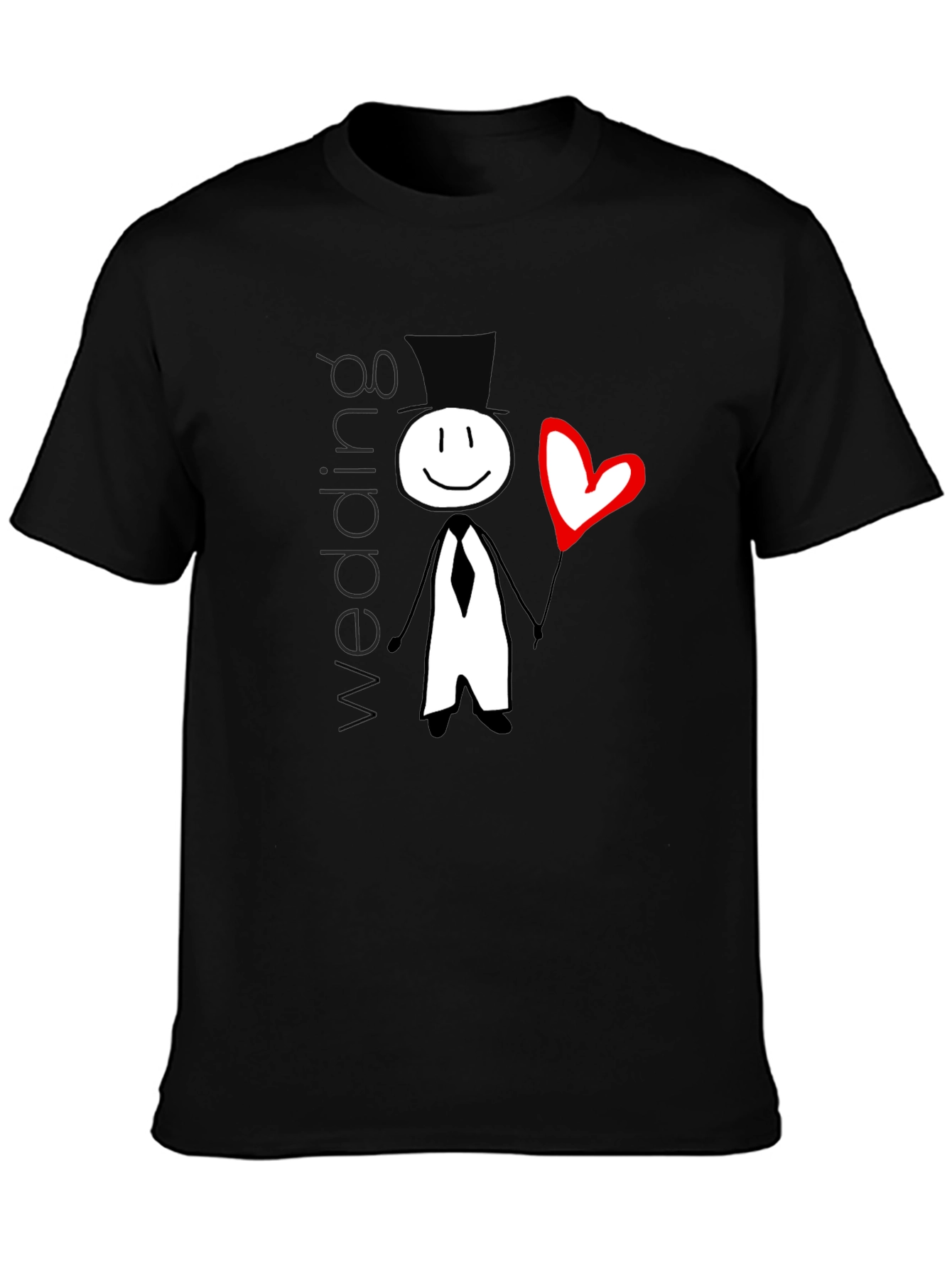 Wedding Stick Figure Graphic T-Shirt