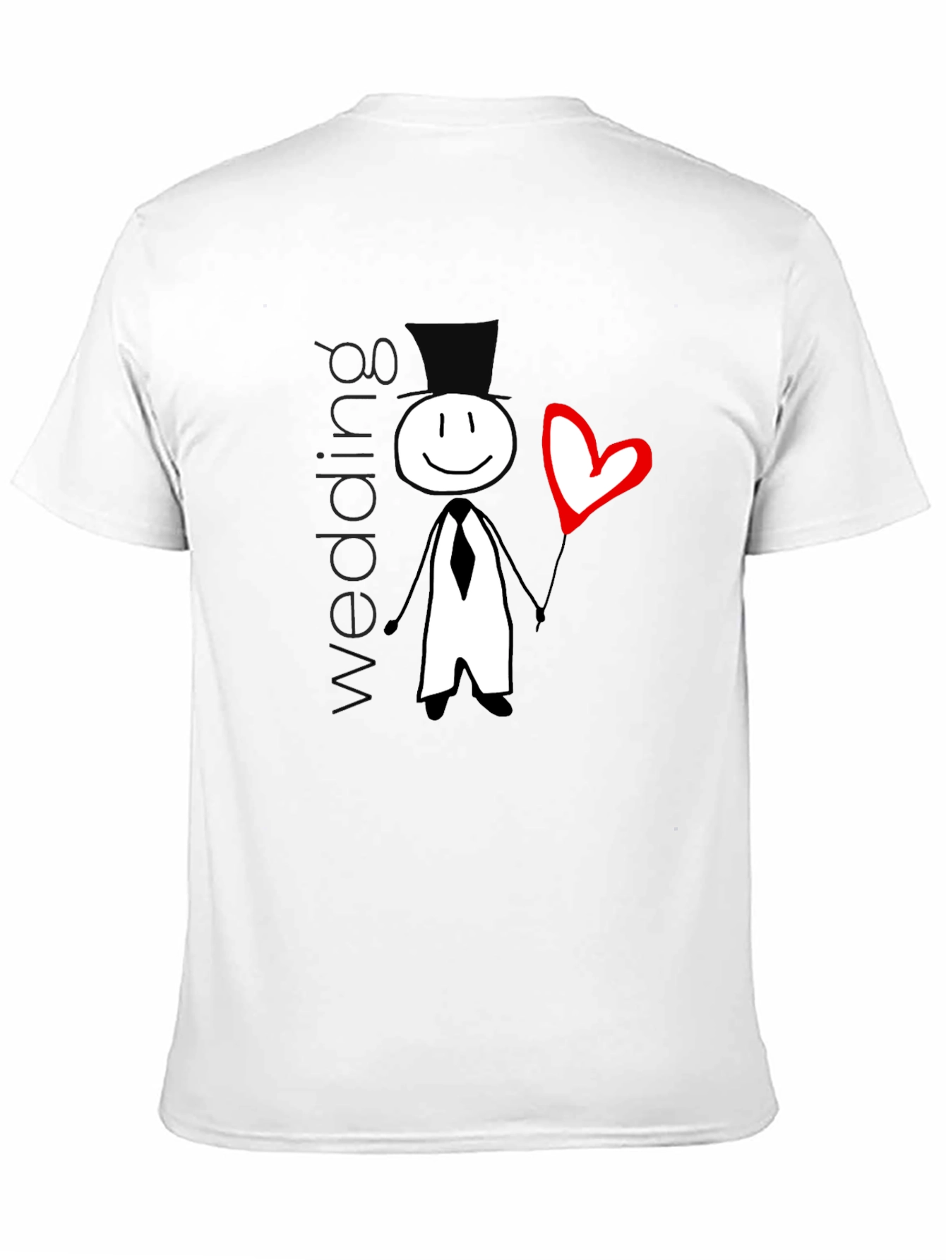 Wedding Stick Figure Graphic T-Shirt