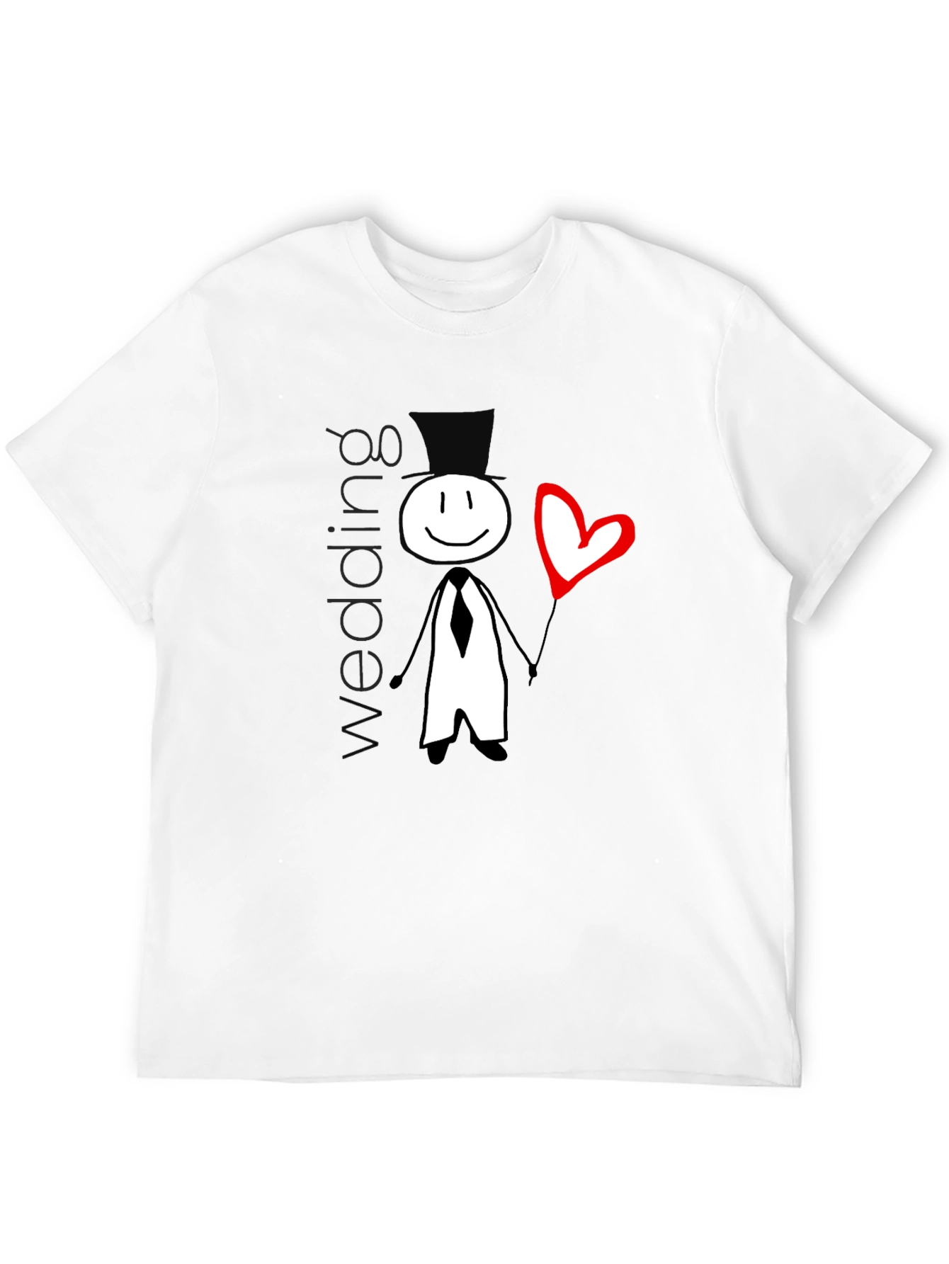 Wedding Stick Figure Graphic T-Shirt