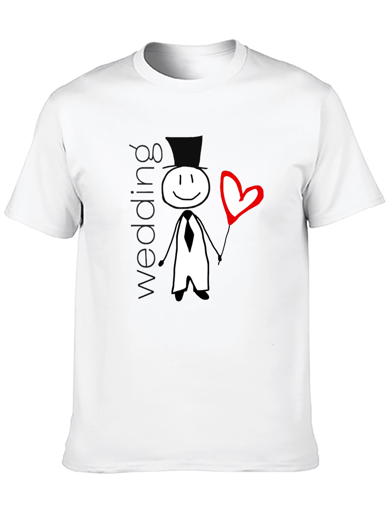 Wedding Stick Figure Graphic T-Shirt