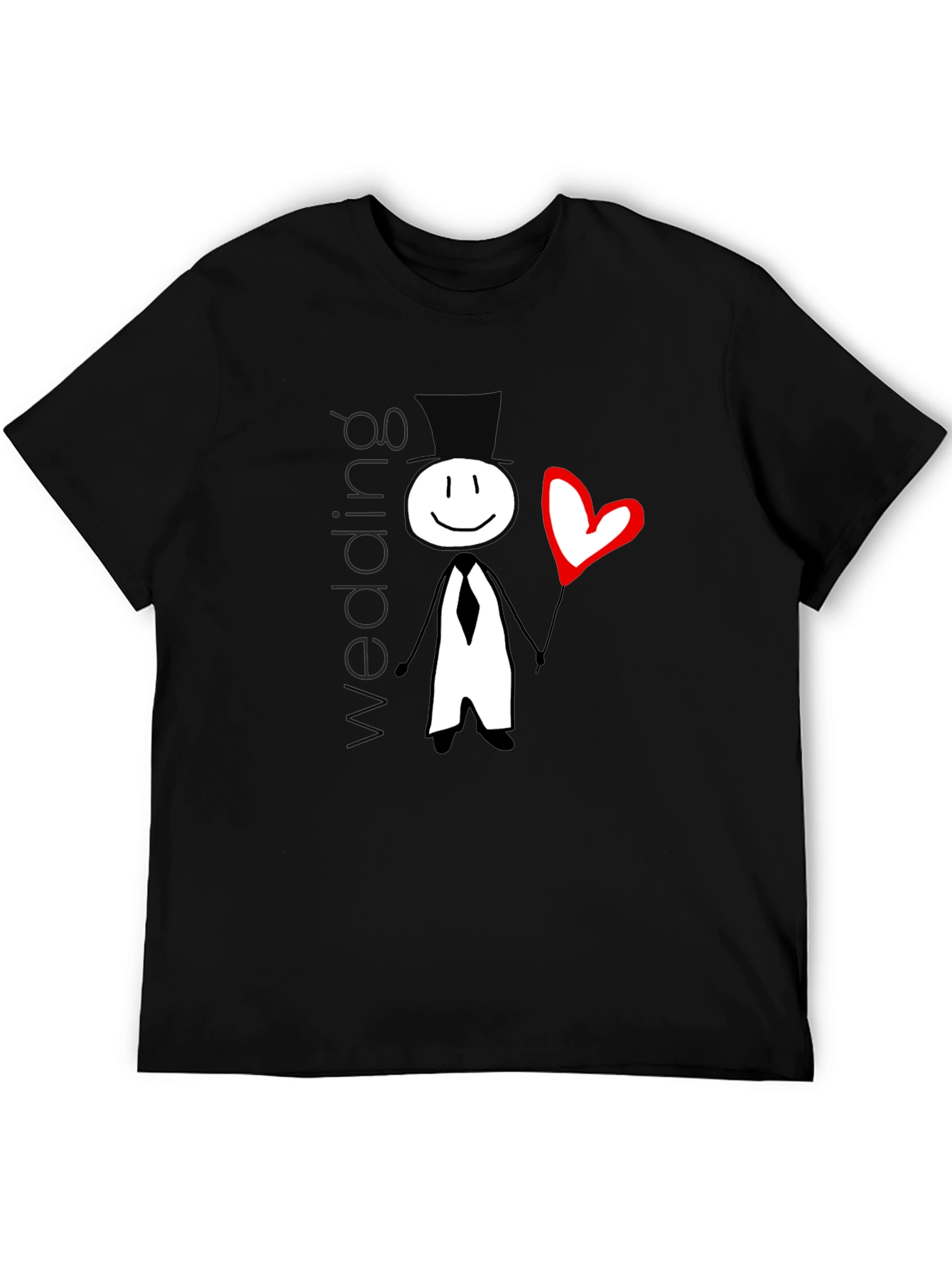 Wedding Stick Figure Graphic T-Shirt